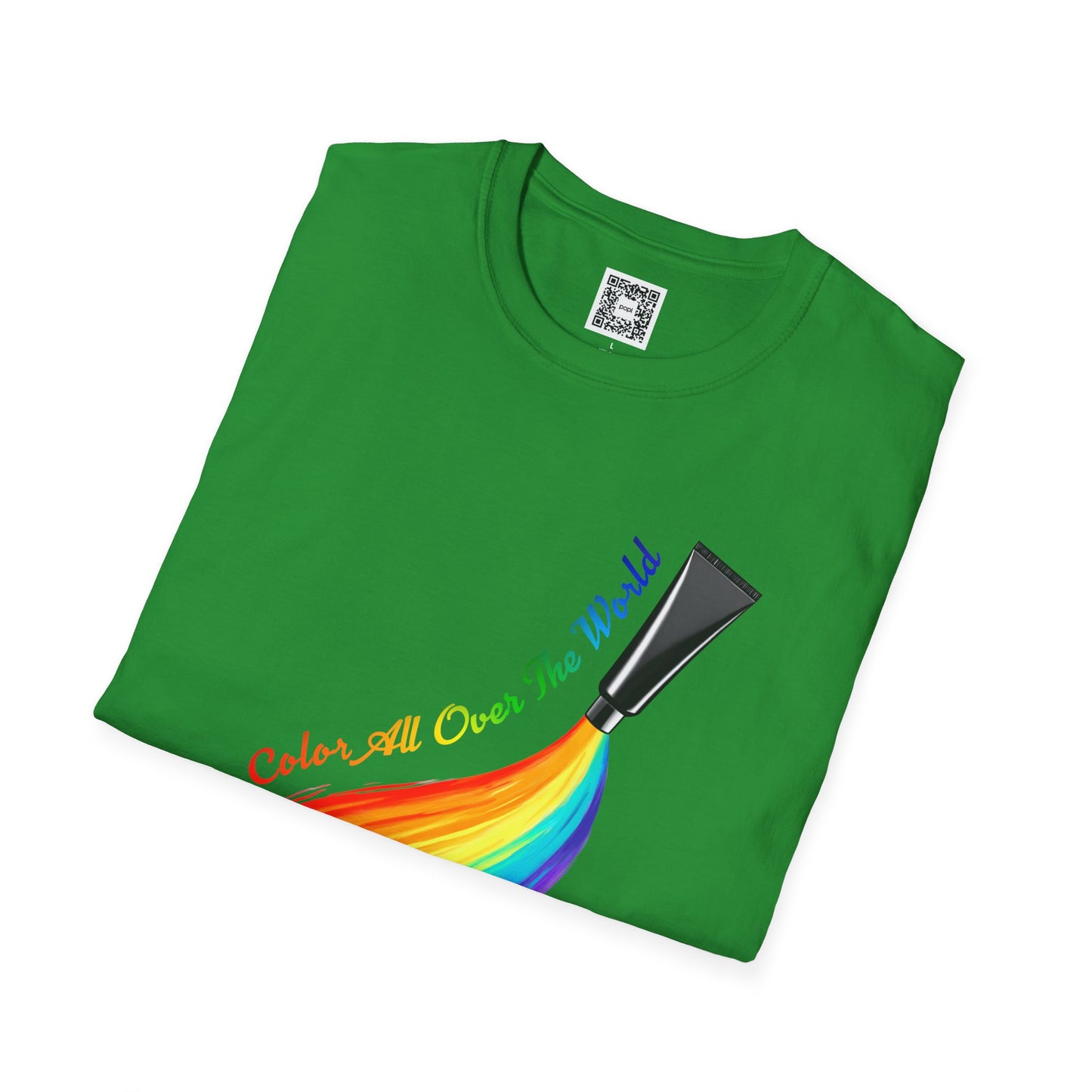 Color All Over the World Soft Style T-Shirt