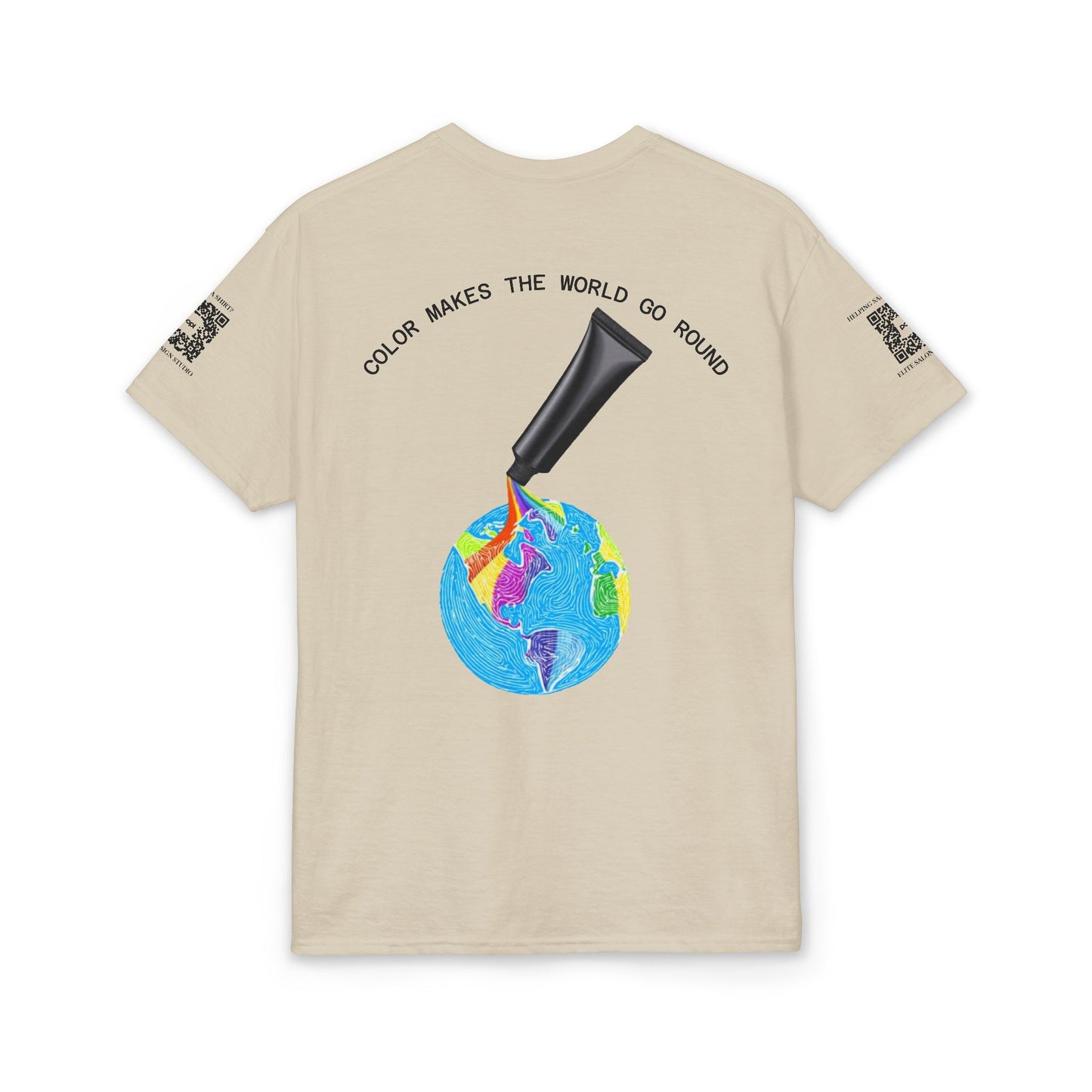 Elite Salon Services (Staff Tee) - Color Makes The World Go Round T-Shirt (Colorway 1)