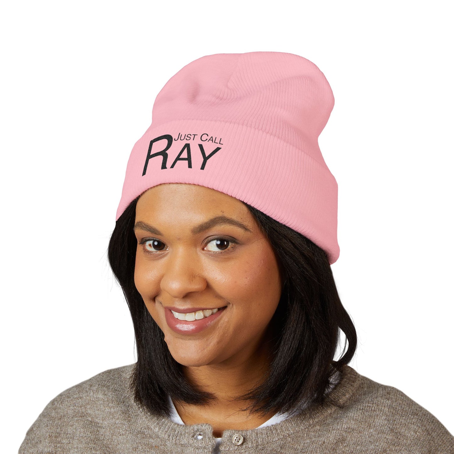 Embroidered 'Ray' Classic Cuffed Beanie — Cozy Winter Hat for Outdoor & Casual Wear
