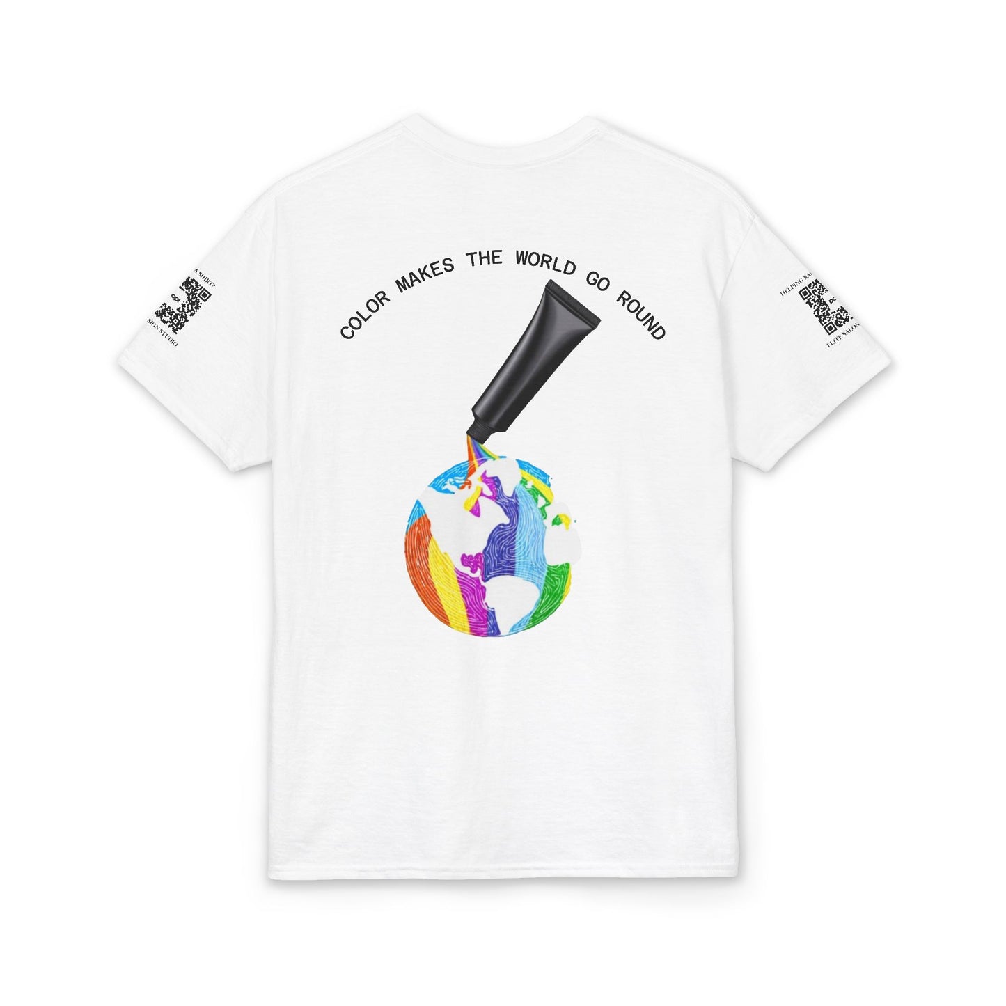 Elite Salon Services (Staff Tee) - Color Makes The World Go Round T-Shirt (Colorway 2)