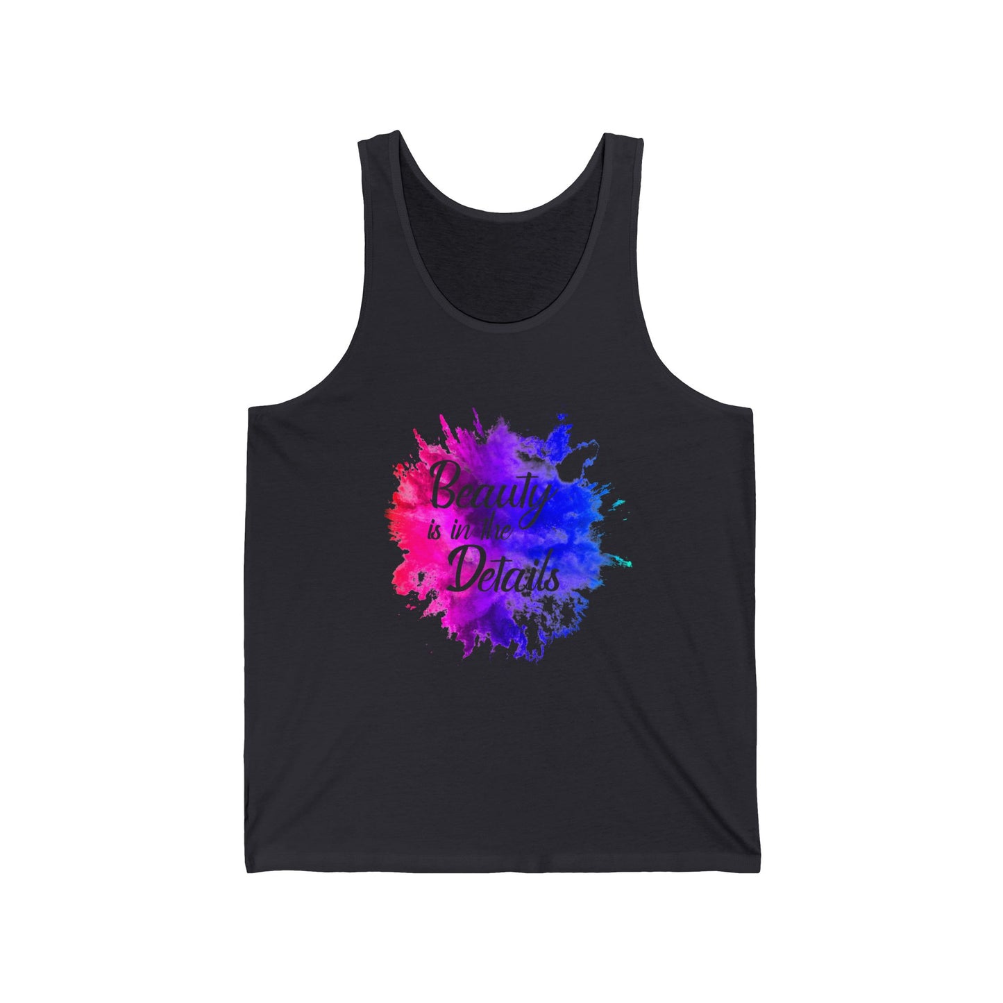 Beauty Is In The Details (Splash) Unisex Jersey Tank Top