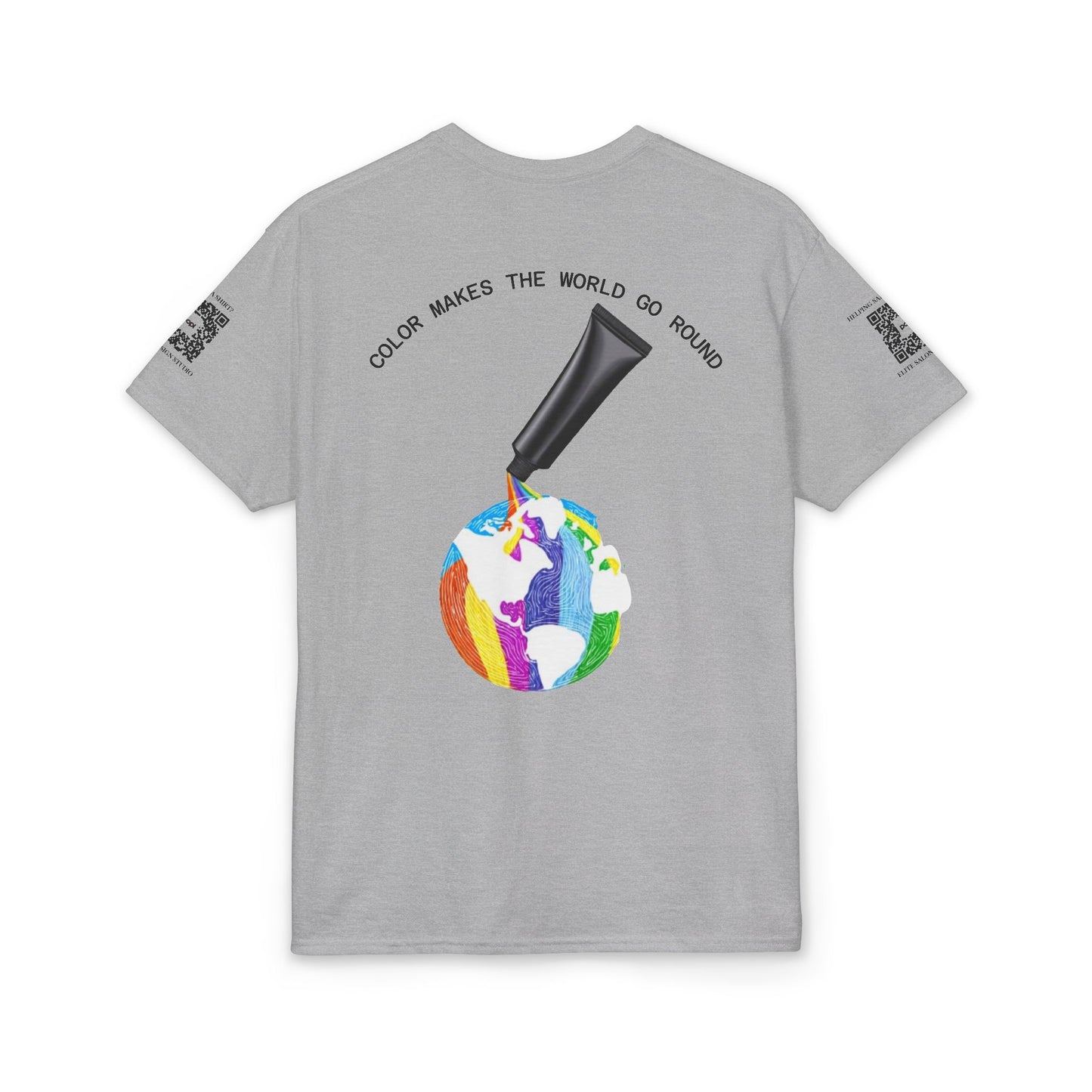Elite Salon Services (Staff Tee) - Color Makes The World Go Round T-Shirt (Colorway 2)