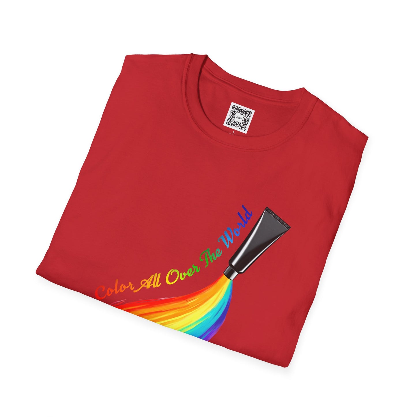 Color All Over the World Soft Style T-Shirt