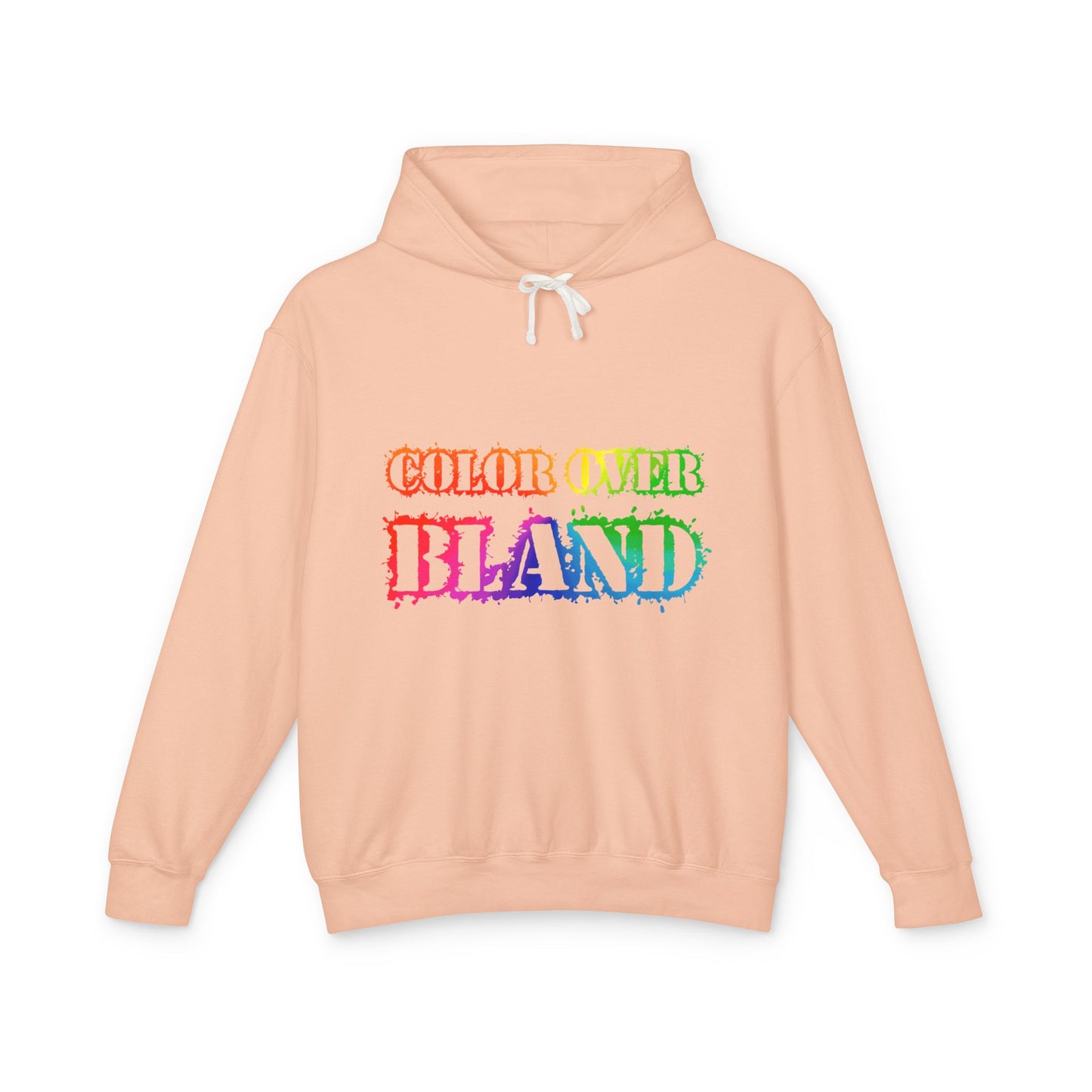 Color Over Bland (Colorway 1) Lightweight Hooded Sweatshirt