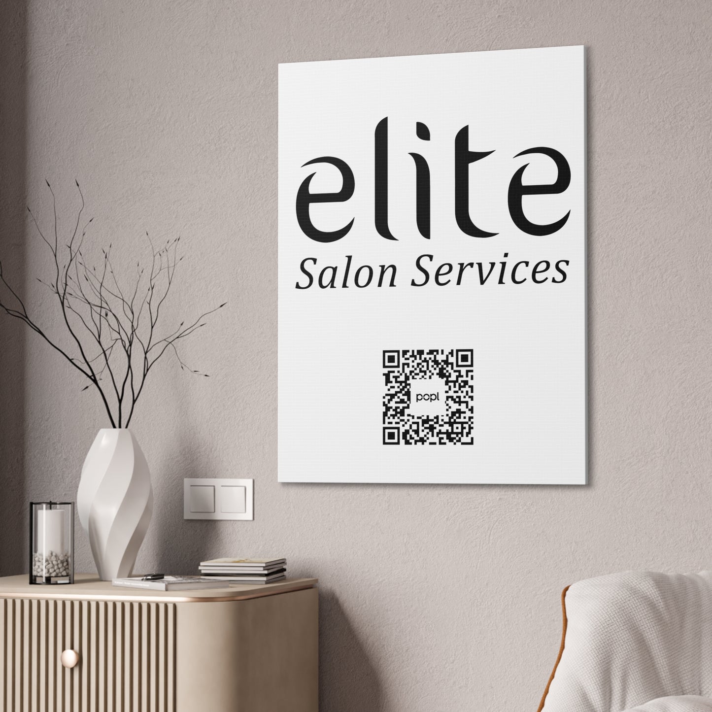 Elite Salon Services Custom - Canvas Stretched (0.75")