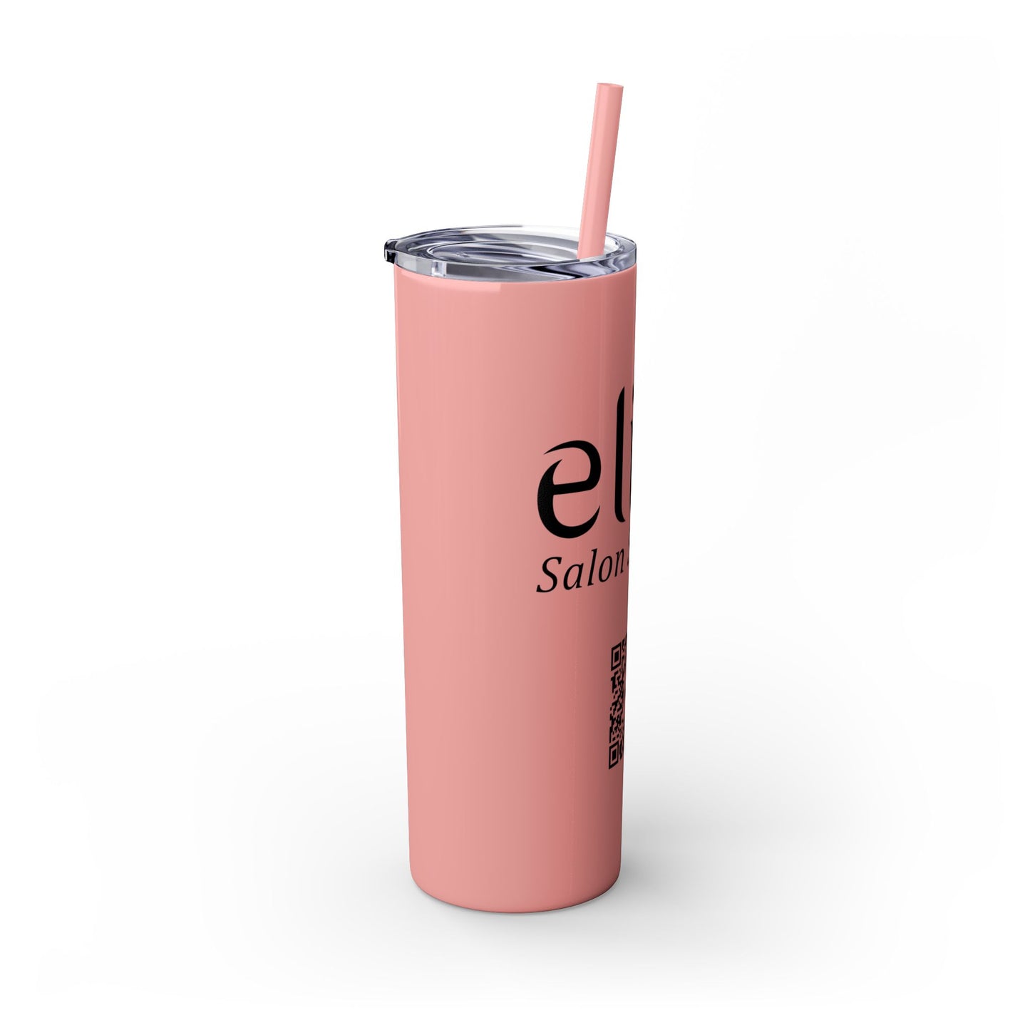 Elite Salon Services Custom Skinny Tumbler With Straw (20oz)