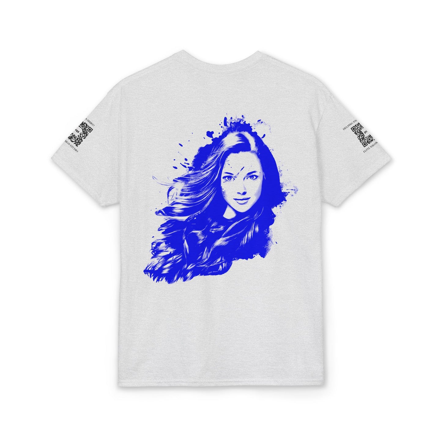 Elite Salon Services (Staff Tee) - Lady In Blue T-Shirt (Colorway 1)