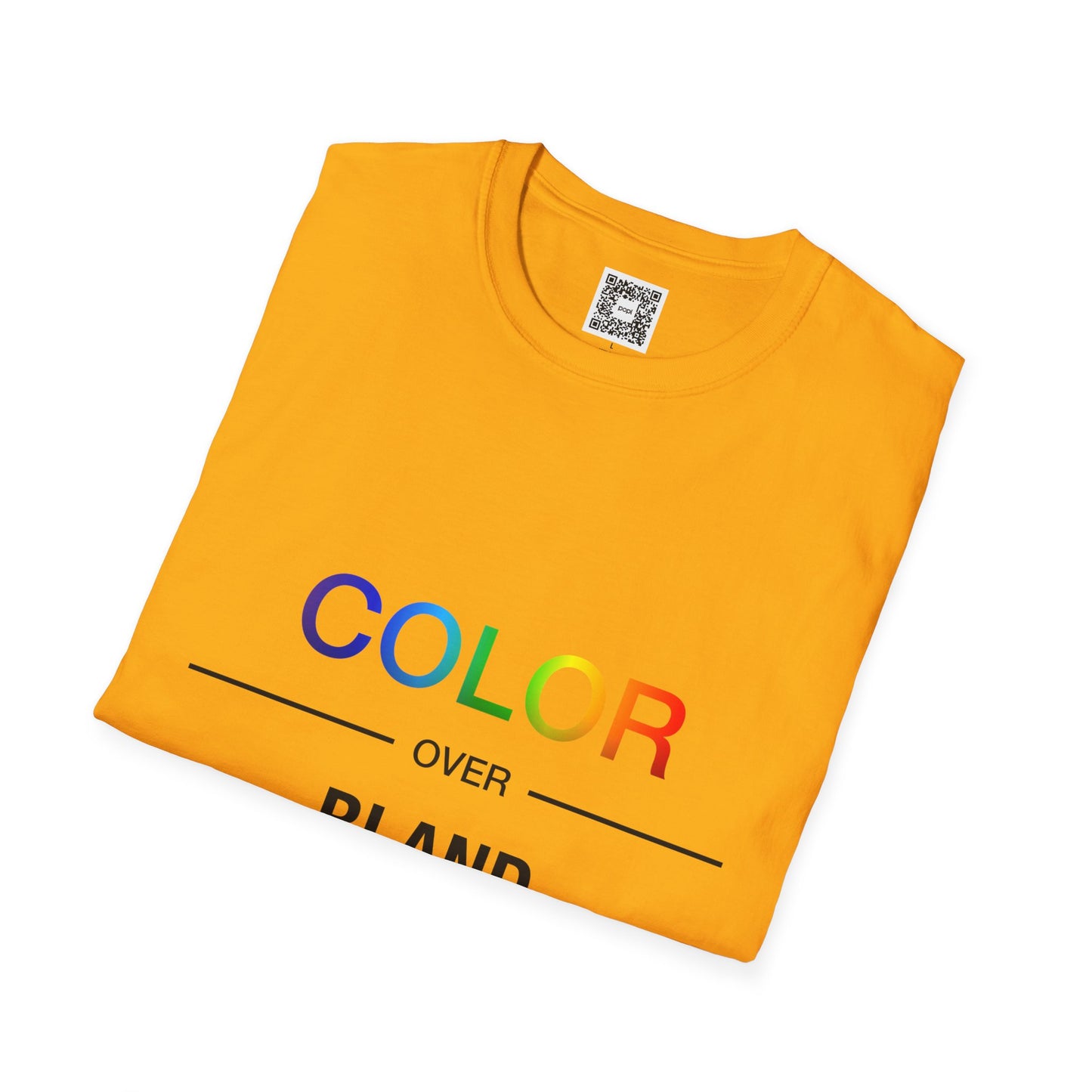 Color Over Bland Unisex Softstyle T-Shirt