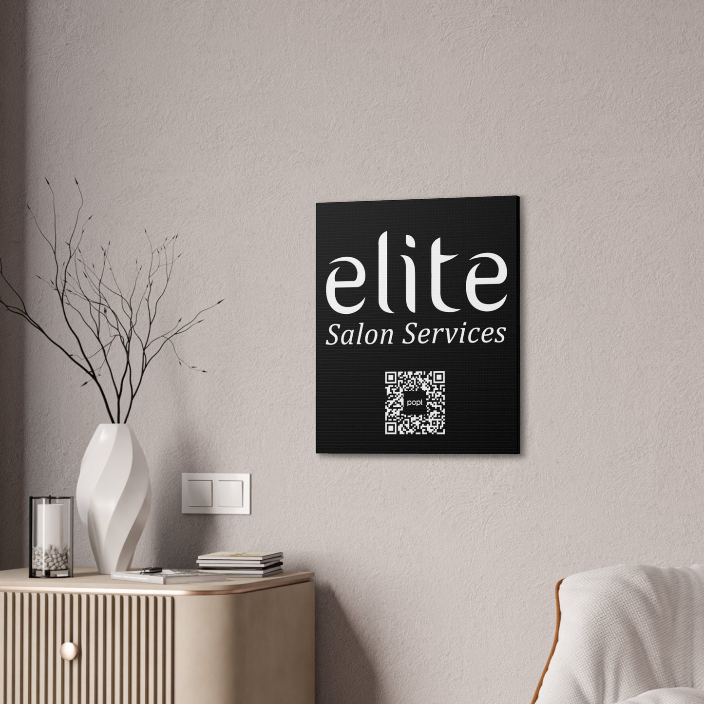 Elite Salon Services Custom - Canvas Stretched (0.75")