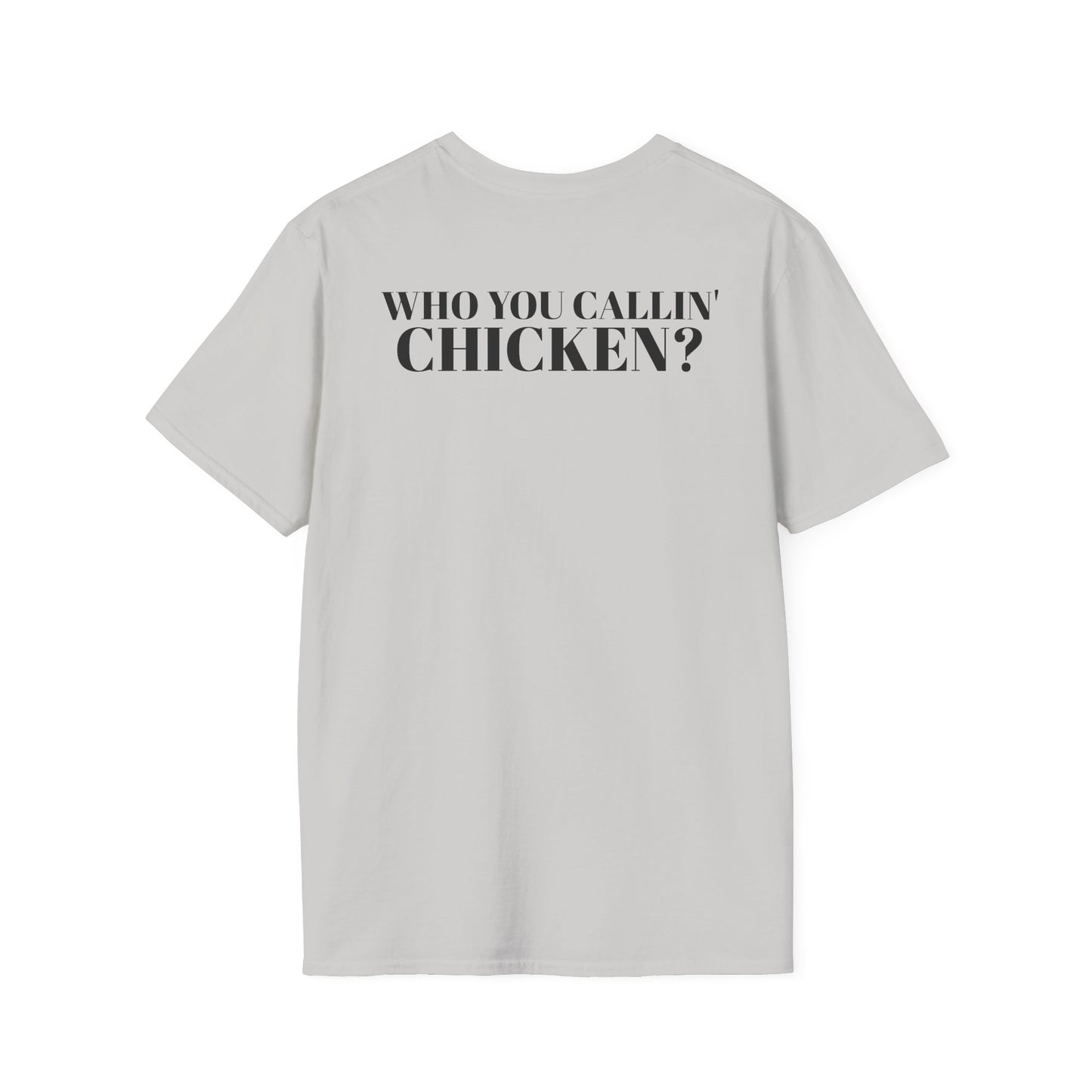 Men's Funny 'Who You Callin' Chicken?' Graphics T-Shirt