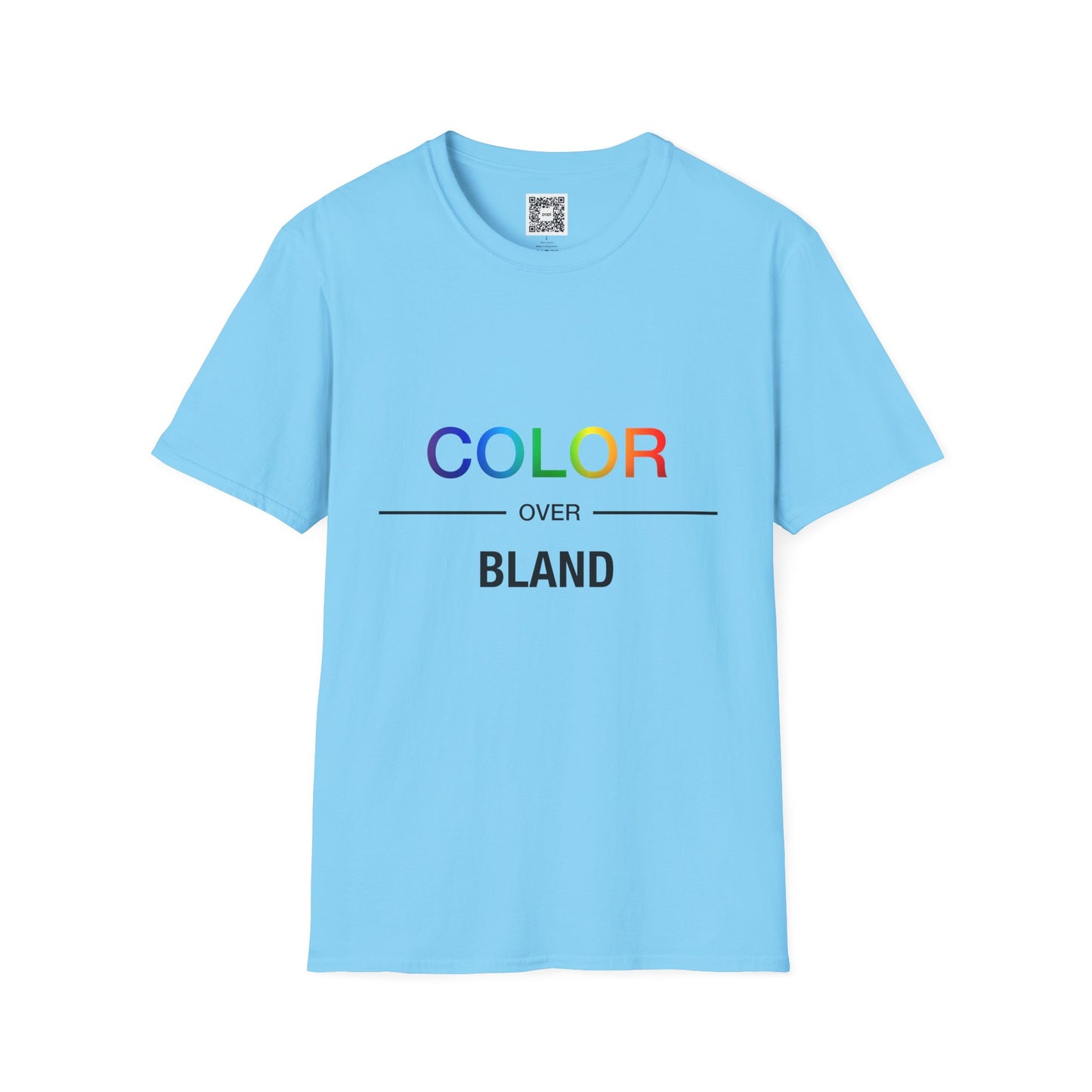 Color Over Bland Unisex Softstyle T-Shirt
