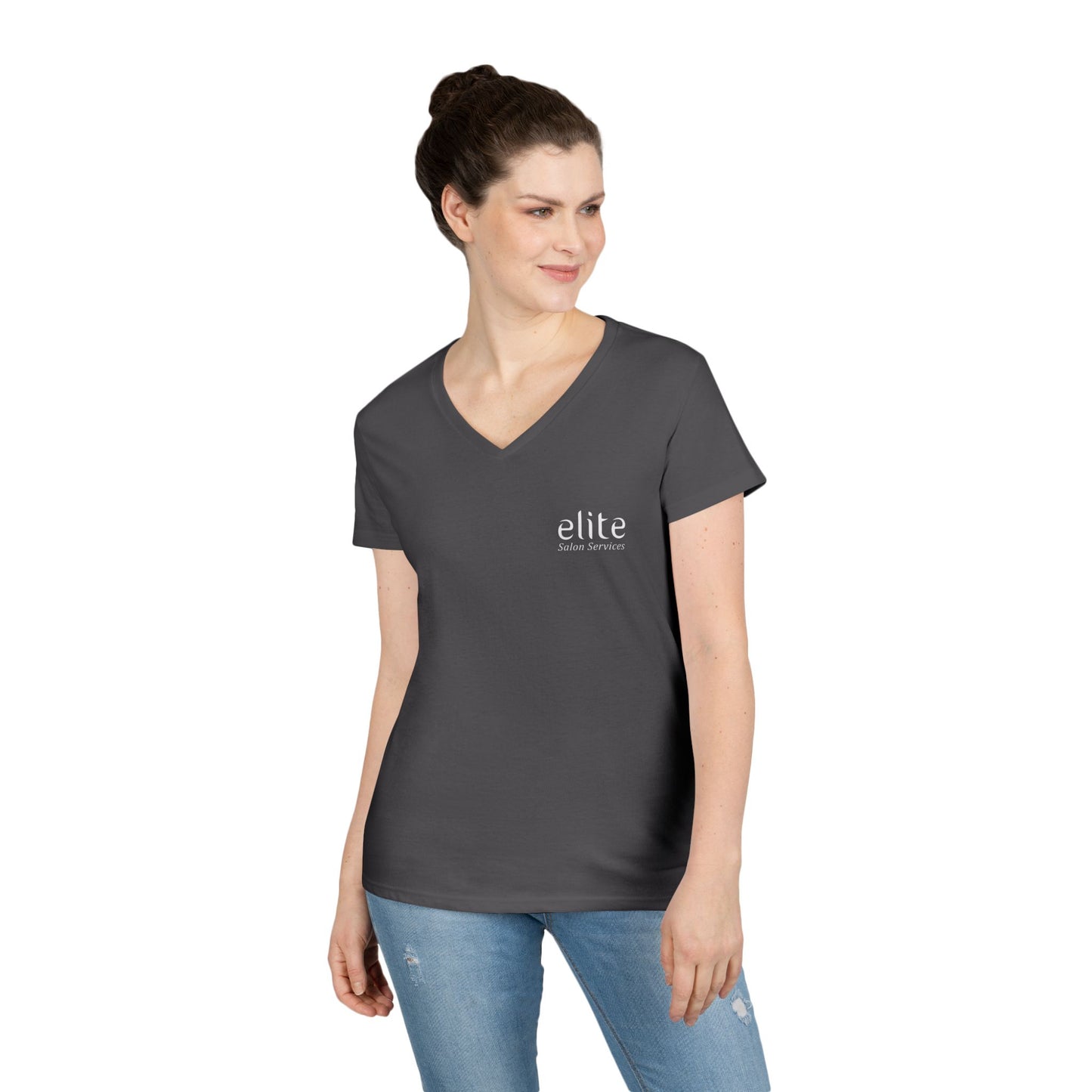 Elite Salon Services Custom (Women's V-Neck Tee 1)