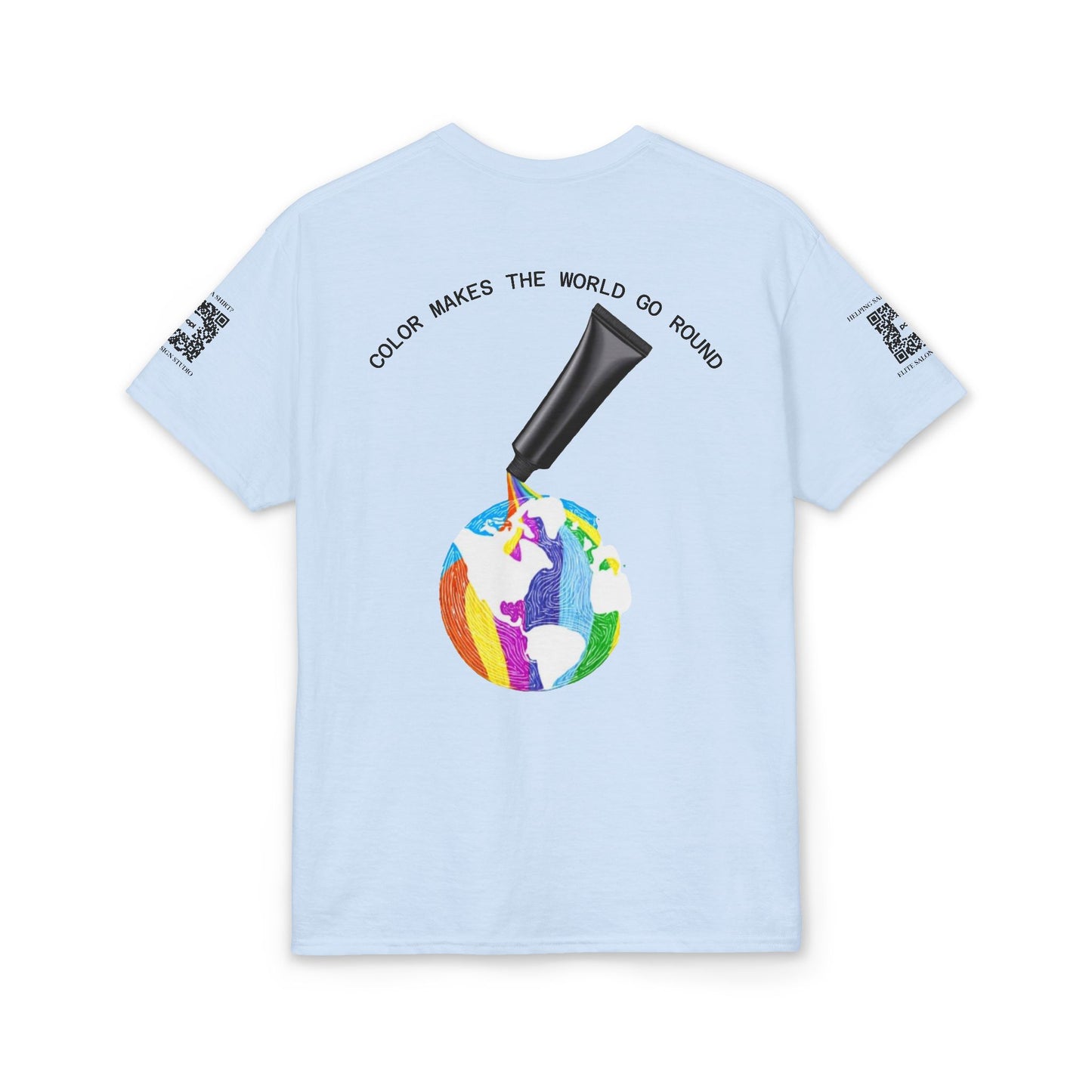 Elite Salon Services (Staff Tee) - Color Makes The World Go Round T-Shirt (Colorway 2)