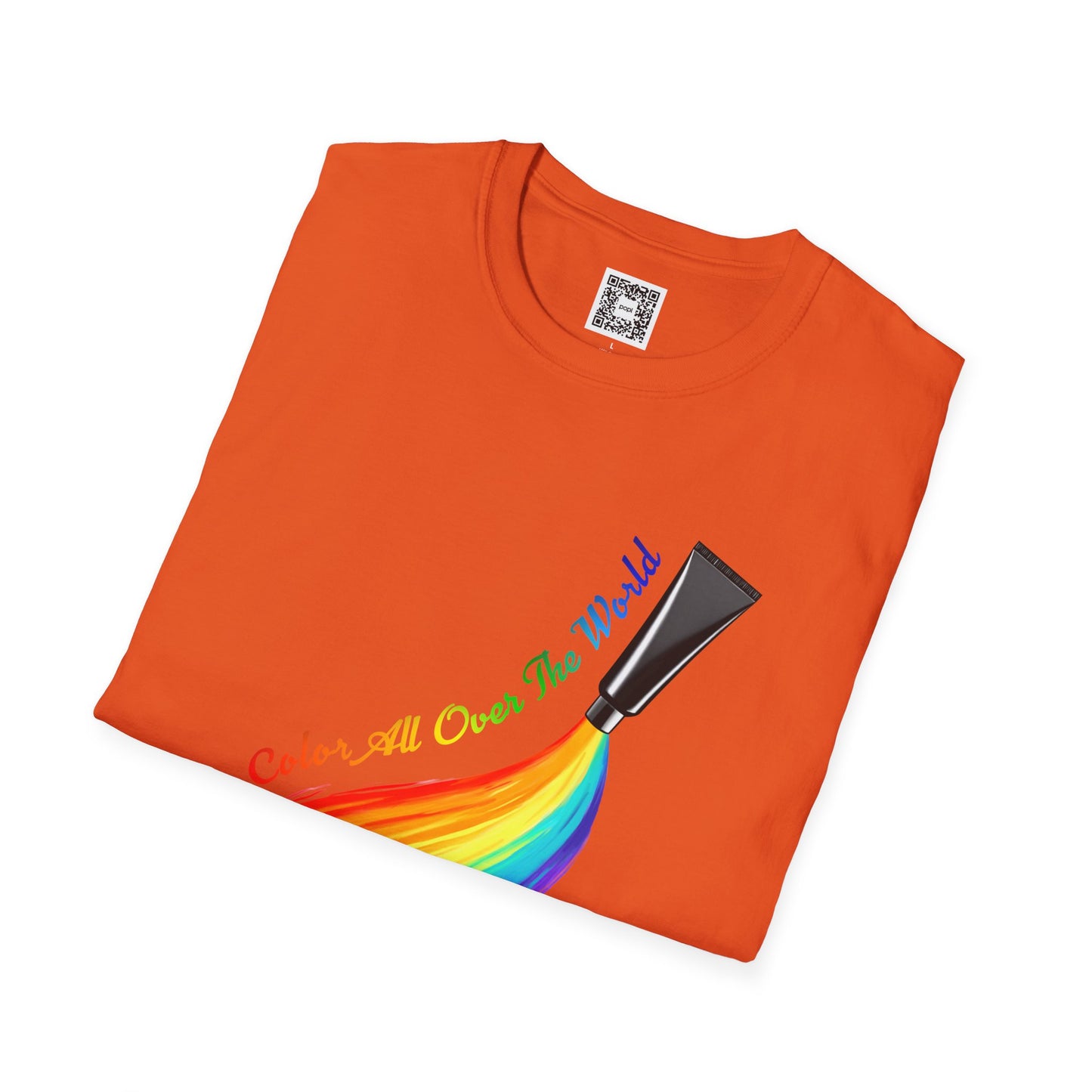 Color All Over the World Soft Style T-Shirt