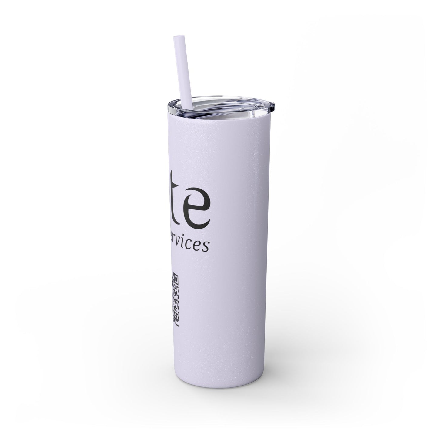 Elite Salon Services Custom Skinny Tumbler With Straw (20oz)