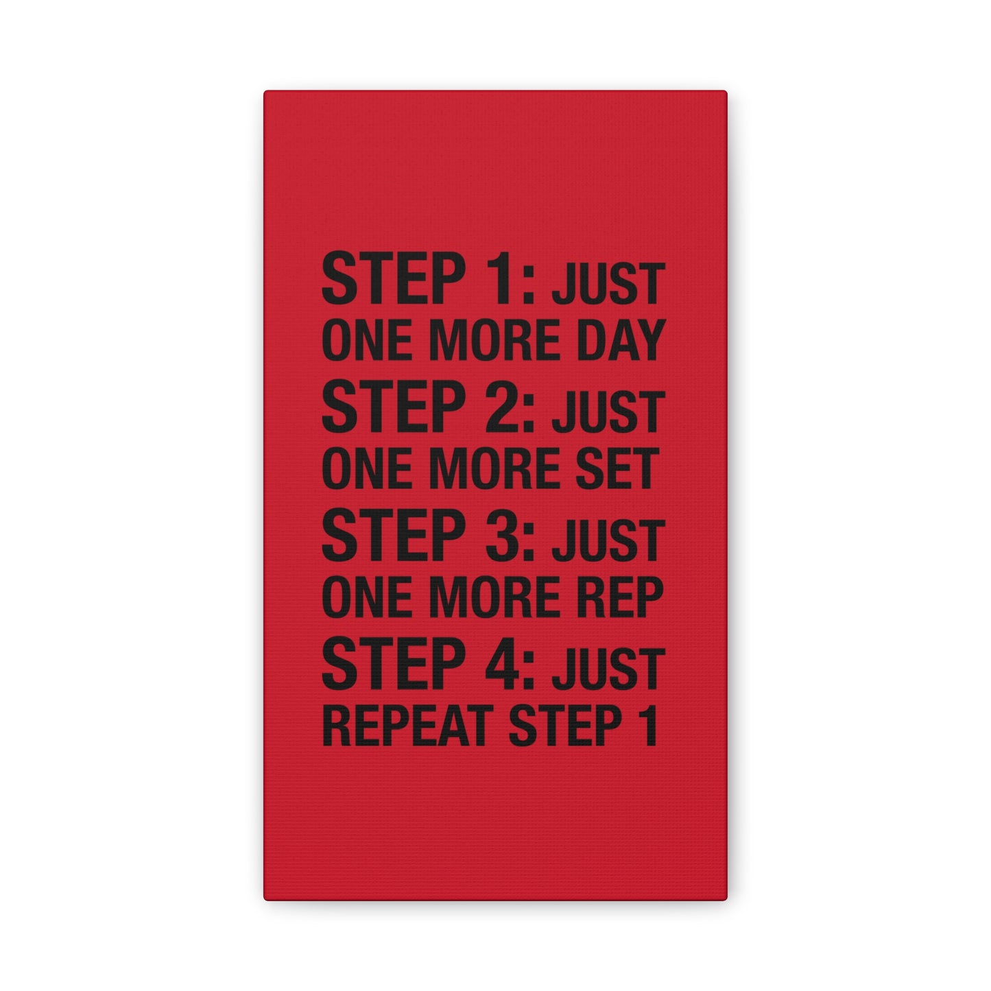 Steps 1 - 4 (Gym Inspiration) - Canvas Stretched (0.75")