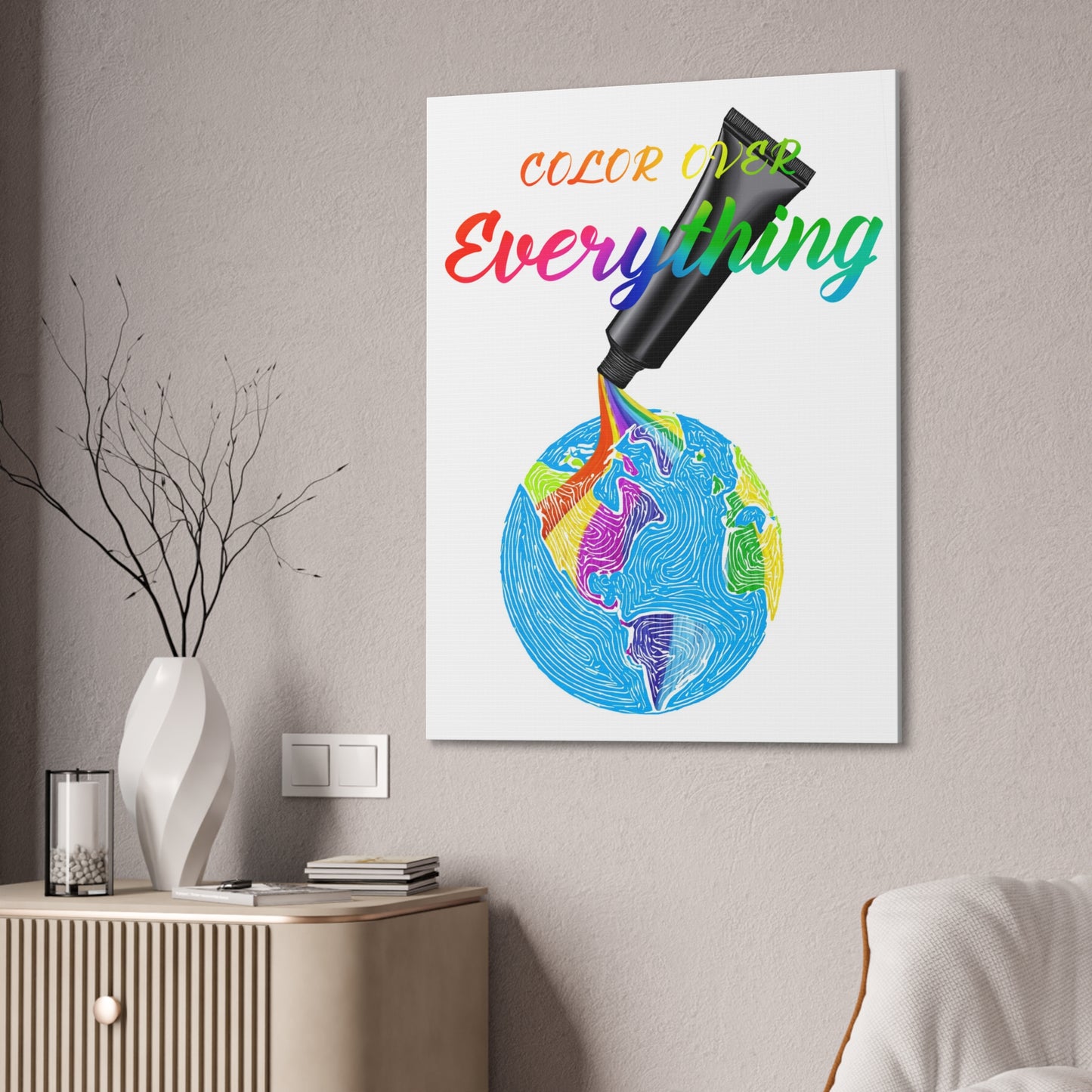Color Over Everything - Canvas Stretched (0.75")