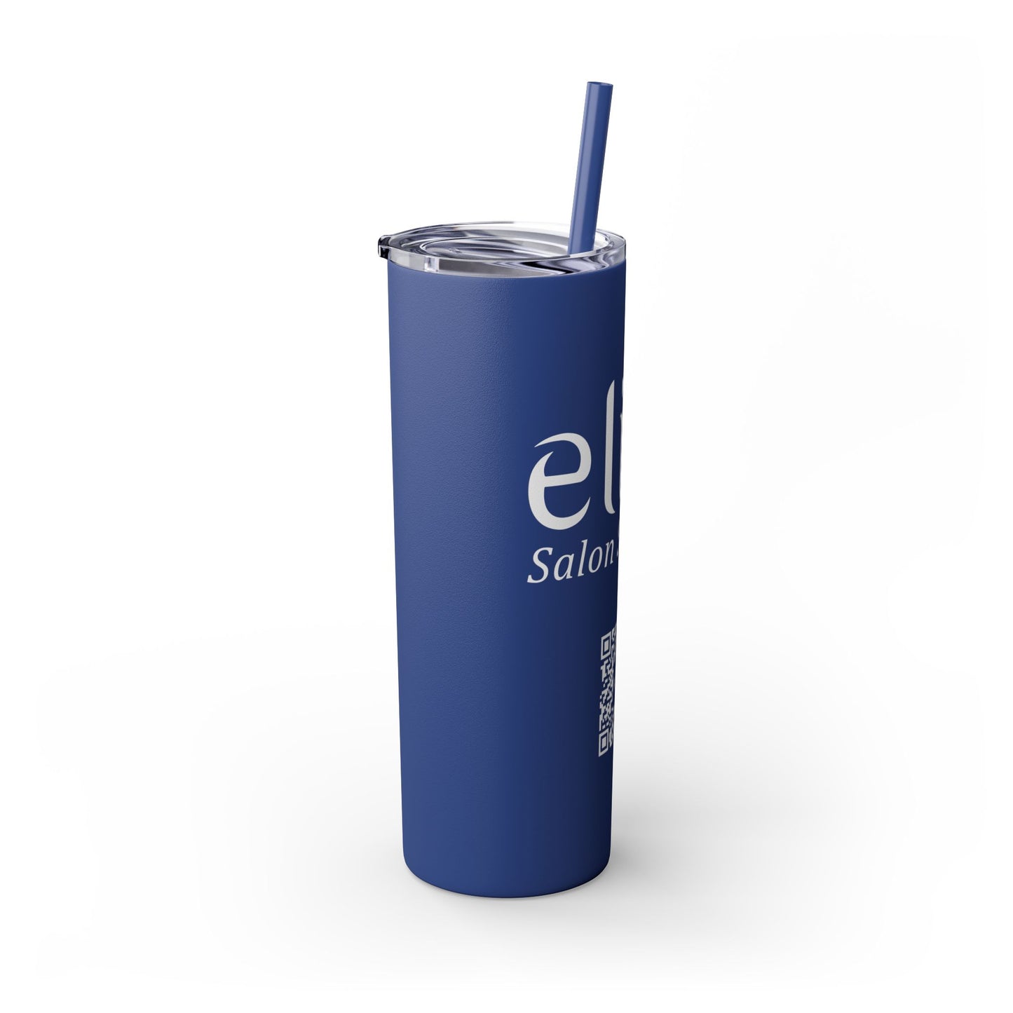 Elite Salon Services Custom Skinny Tumbler With Straw (20oz)