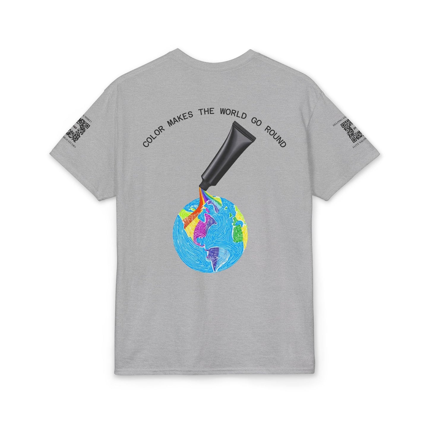 Elite Salon Services (Staff Tee) - Color Makes The World Go Round T-Shirt (Colorway 1)