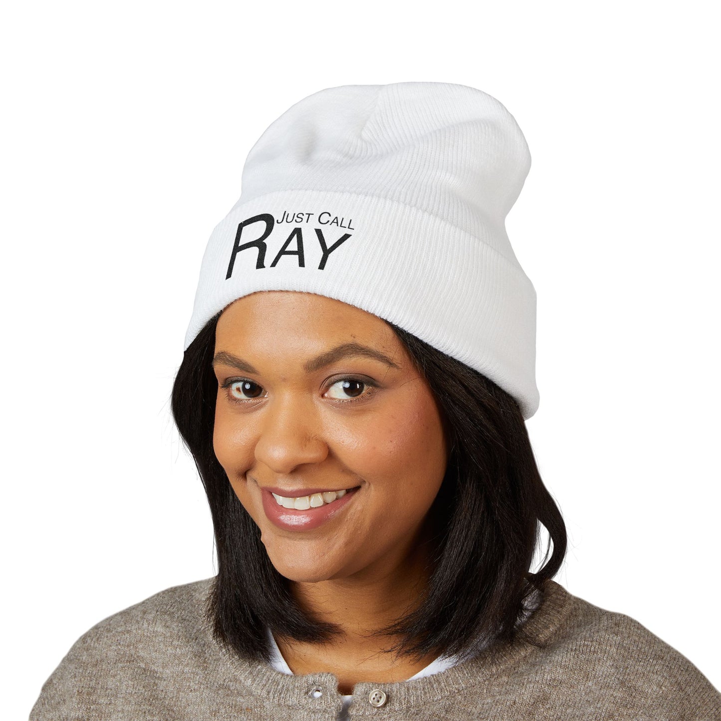 Embroidered 'Ray' Classic Cuffed Beanie — Cozy Winter Hat for Outdoor & Casual Wear