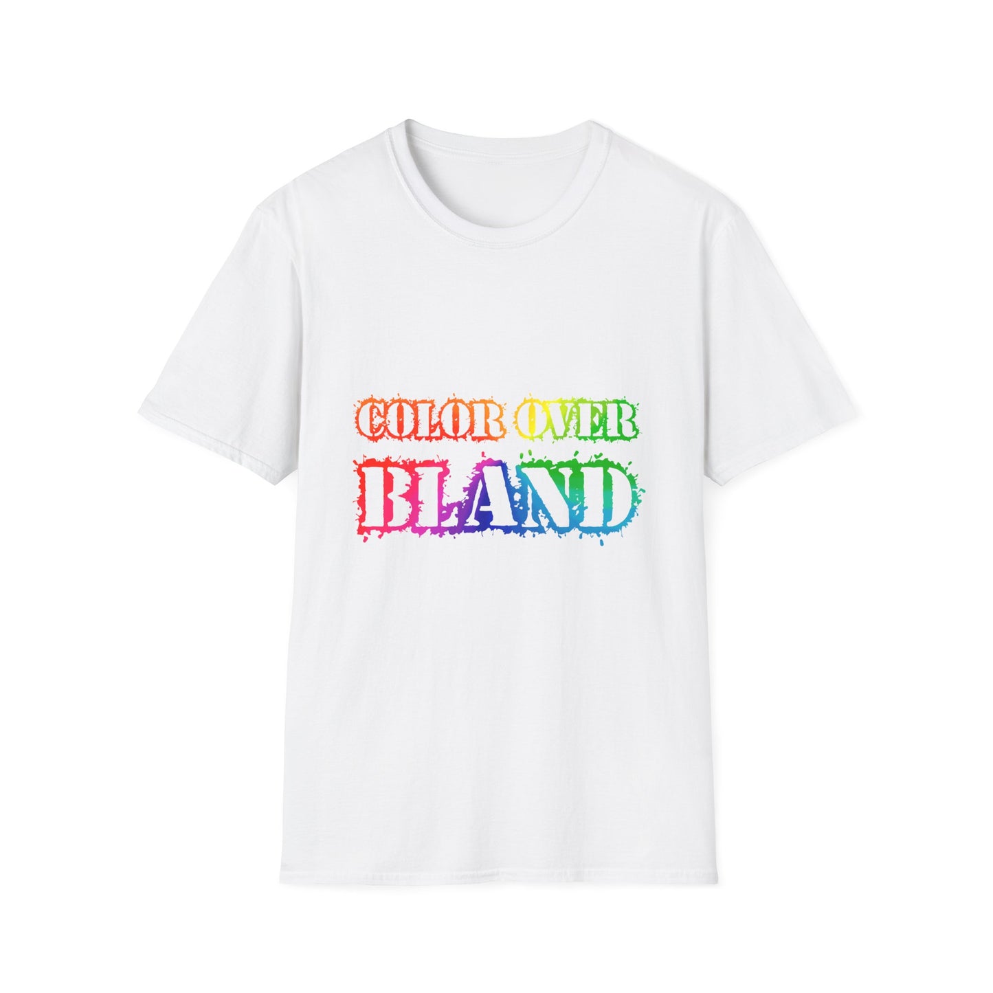 Color Over Bland (Colorway 1) - Unisex Soft Style Tee