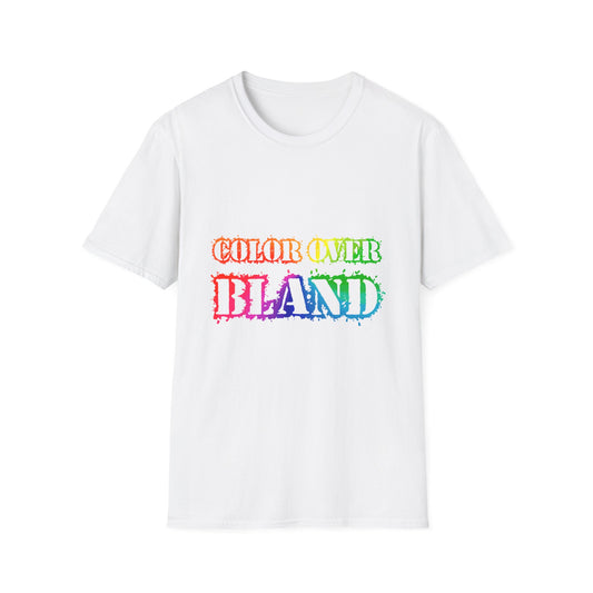 Color Over Bland (Colorway 1) - Unisex Soft Style Tee