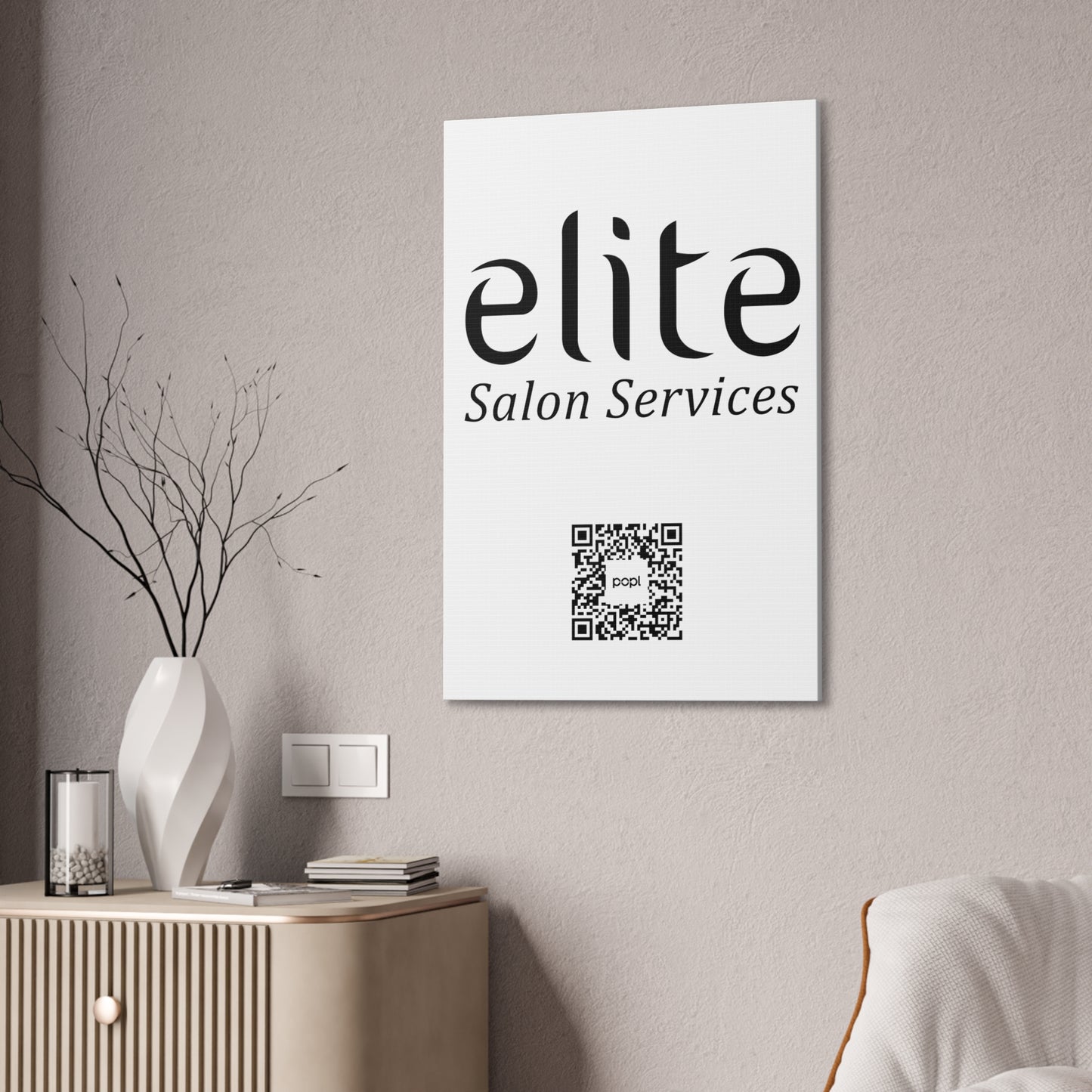 Elite Salon Services Custom - Canvas Stretched (0.75")