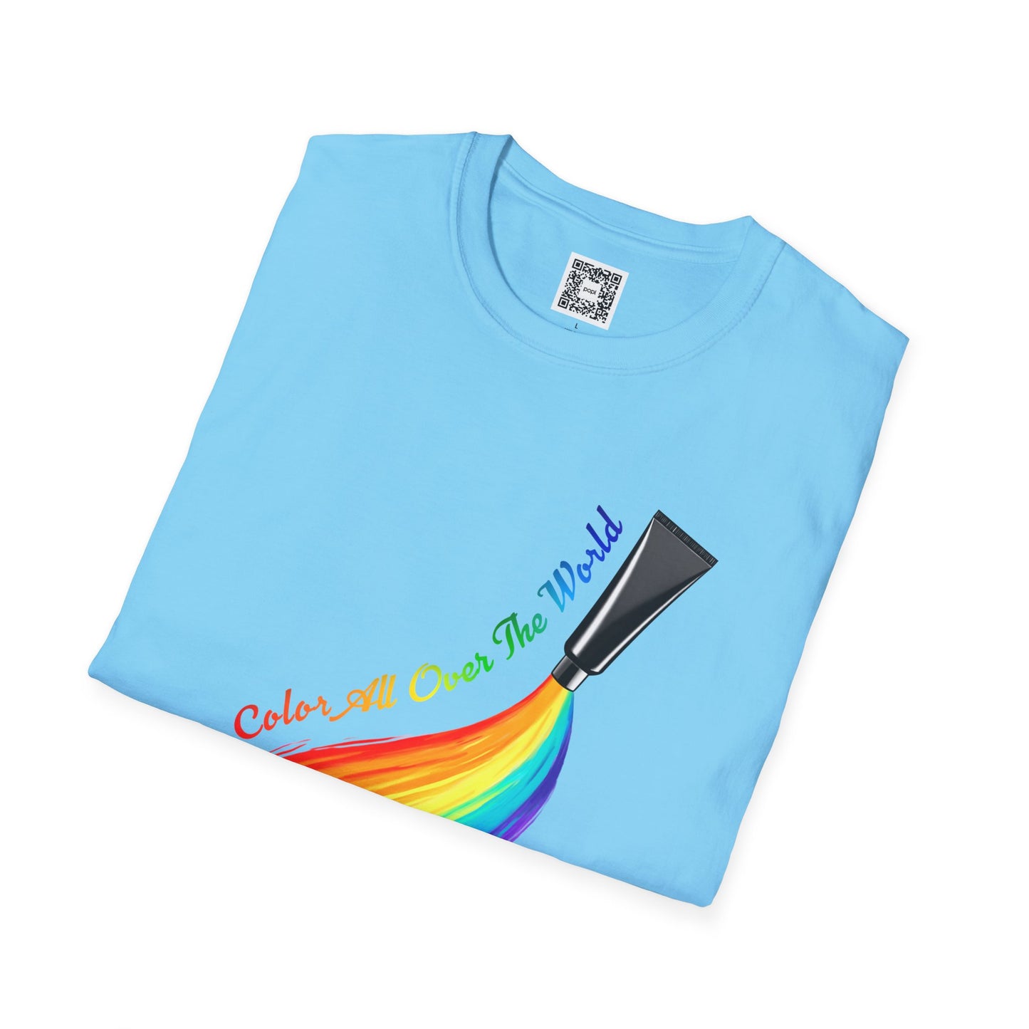 Color All Over the World Soft Style T-Shirt