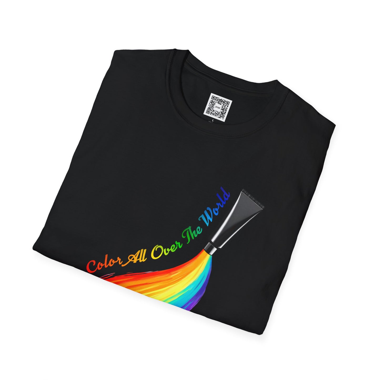 Color All Over the World Soft Style T-Shirt