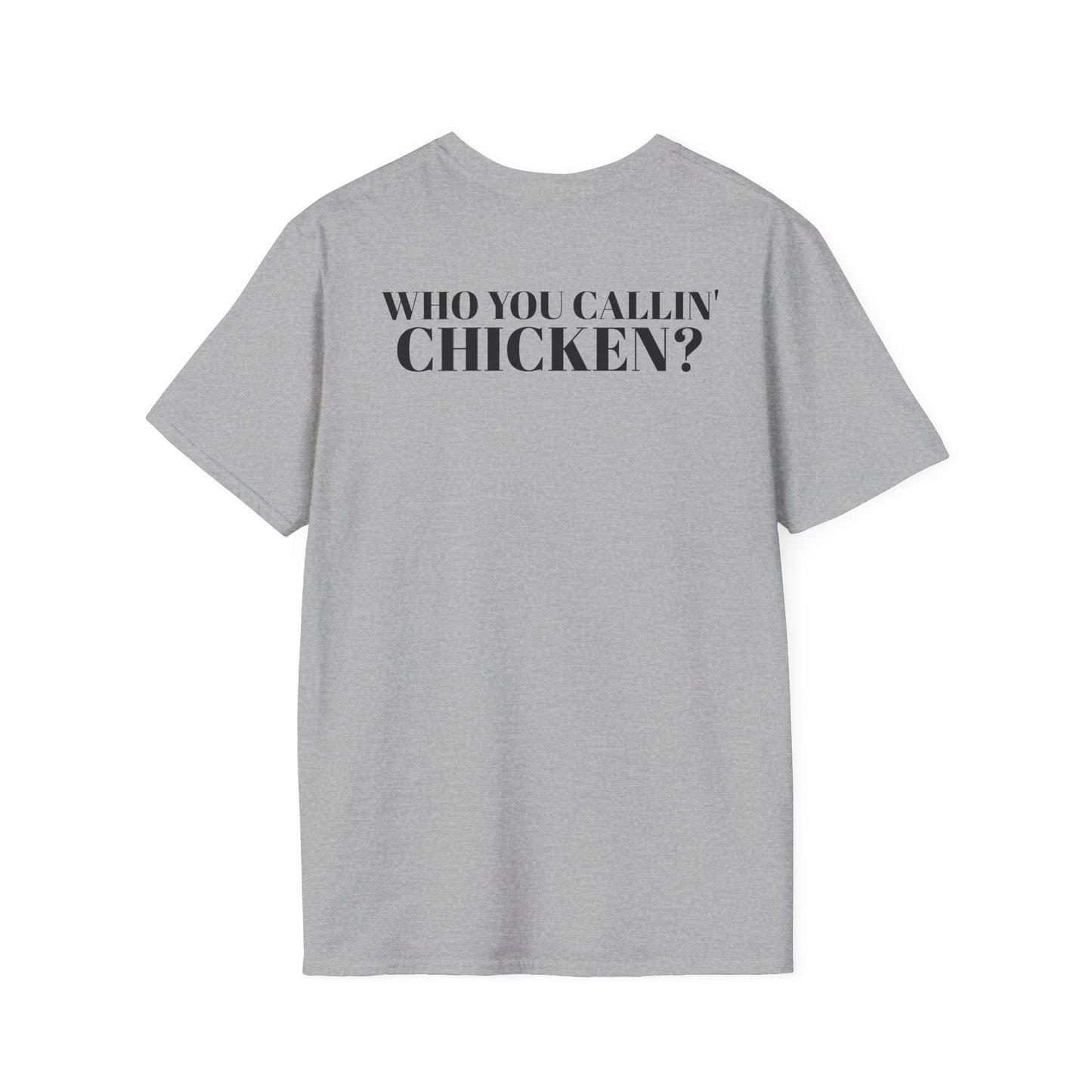 Men's Funny 'Who You Callin' Chicken?' Graphics T-Shirt
