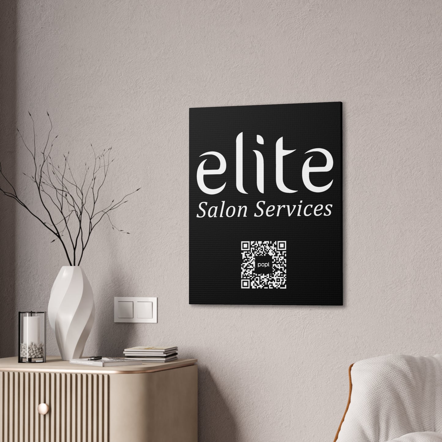 Elite Salon Services Custom - Canvas Stretched (0.75")