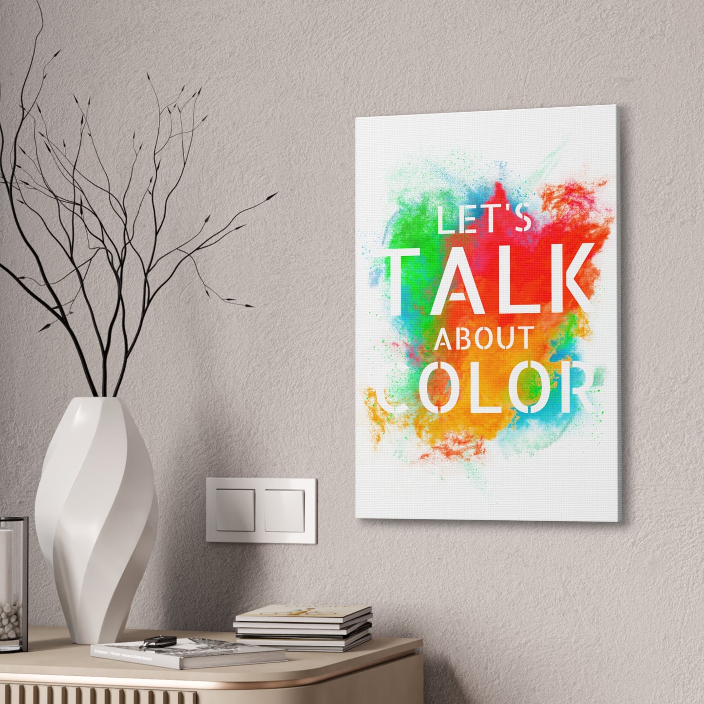 Lets Talk About Color 3 - Canvas Stretched (0.75")