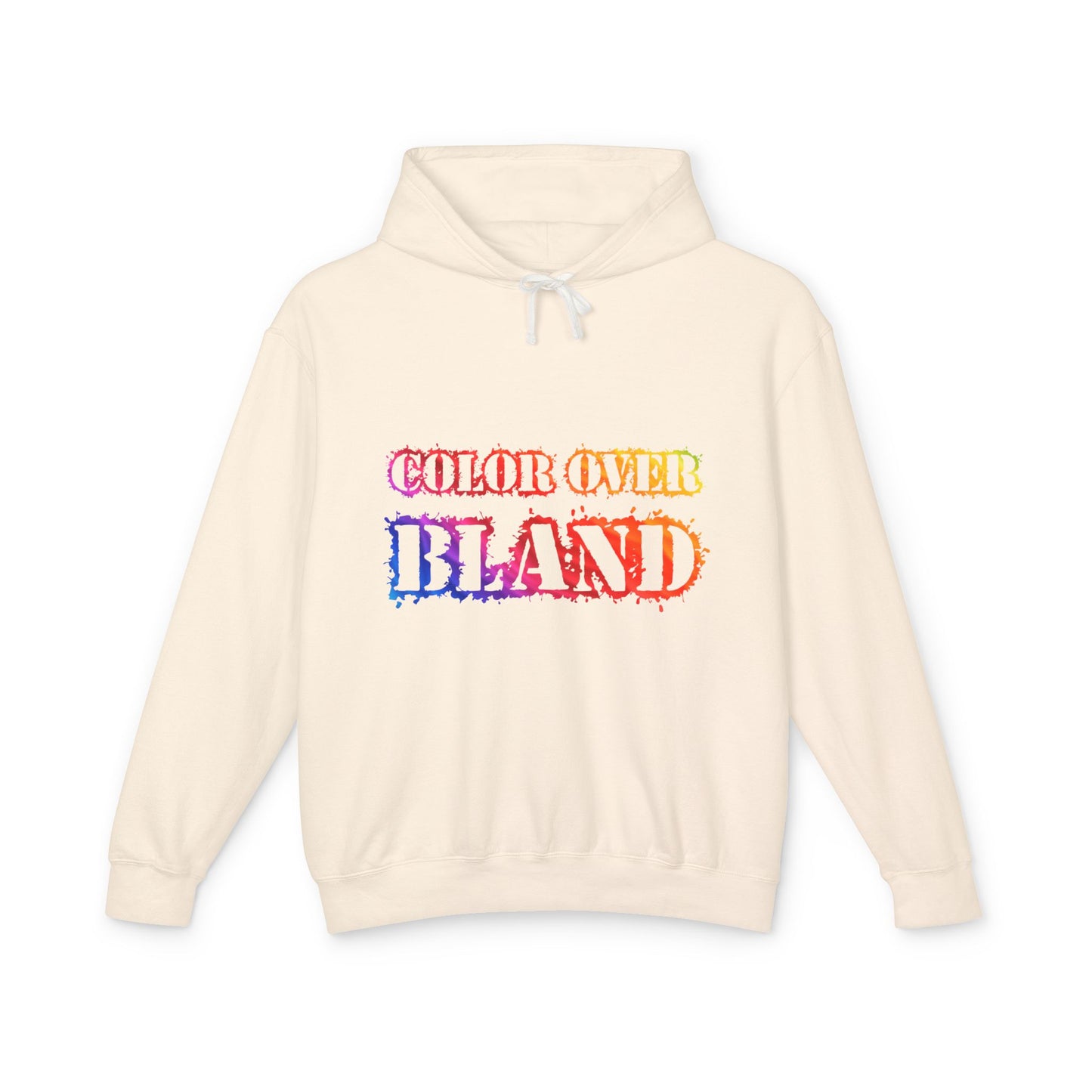 Color Over Bland (Colorway 2) Lightweight Hooded Sweatshirt