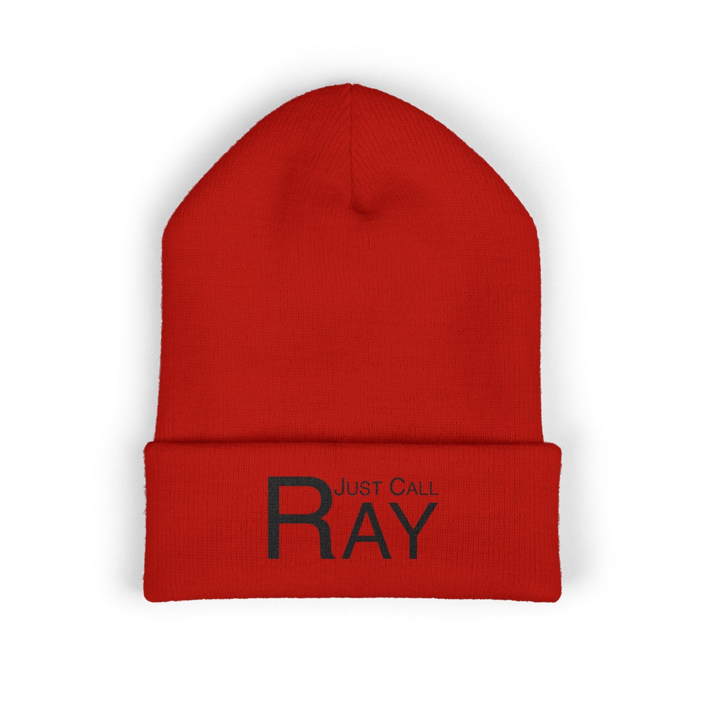 Embroidered 'Ray' Classic Cuffed Beanie — Cozy Winter Hat for Outdoor & Casual Wear