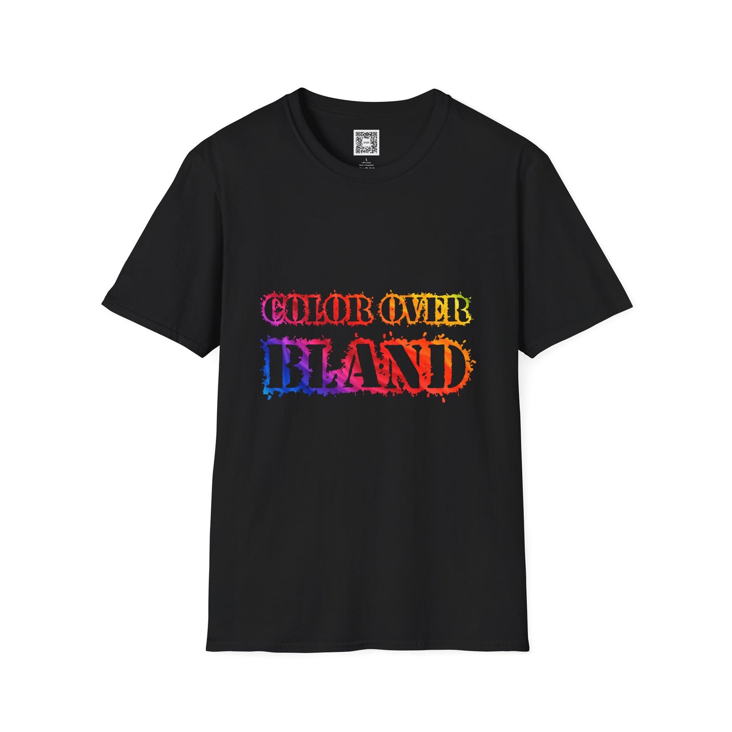 Color Over Bland (Colorway 2) - Unisex Soft Style Tee