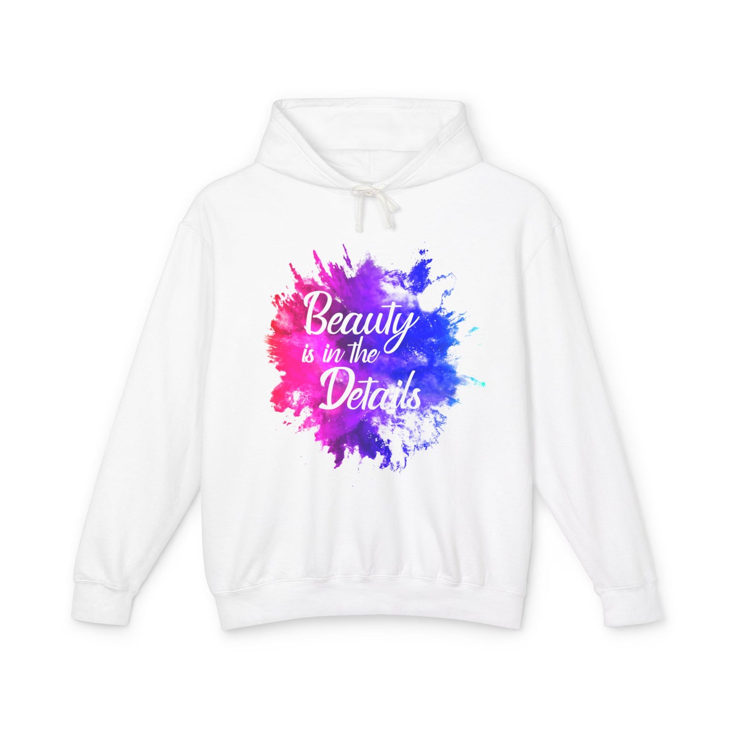 Beauty Is In The Details (Splash) Lightweight Hooded Sweatshirt
