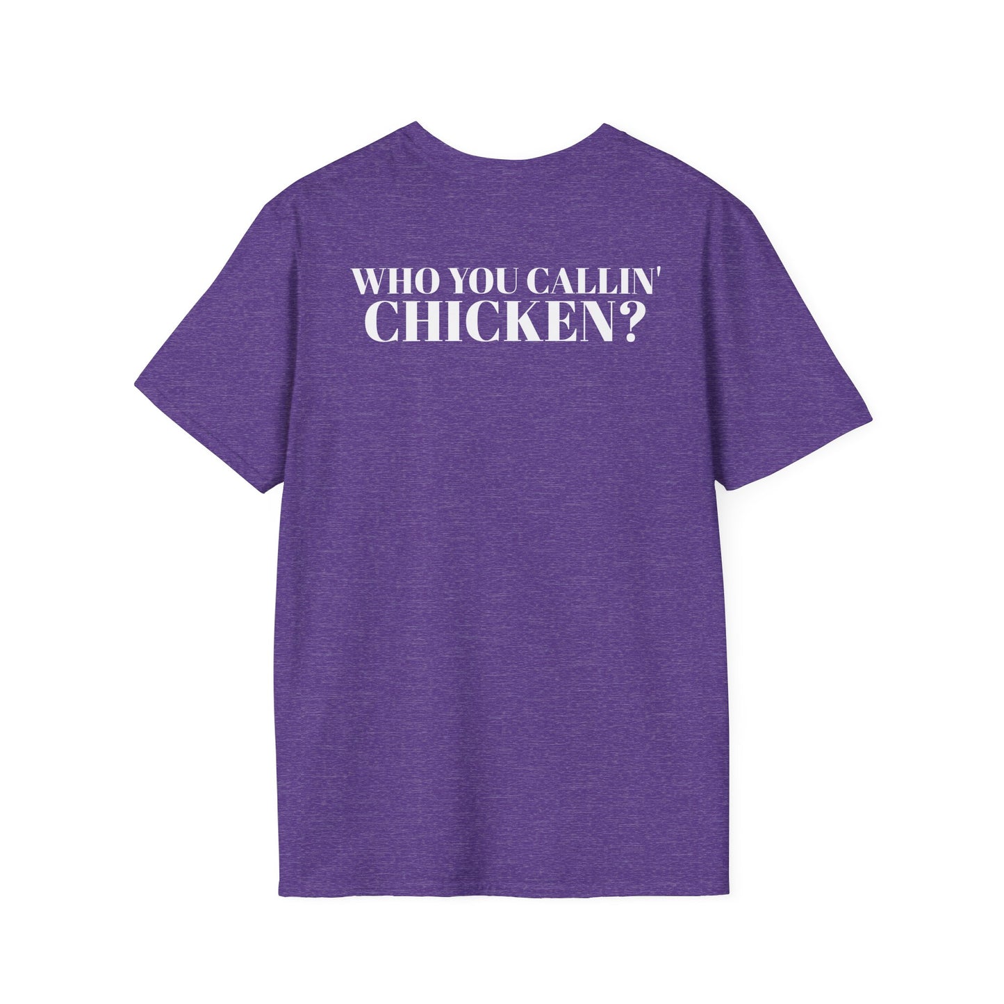 Men's Funny 'Who You Callin' Chicken?' Graphics T-Shirt 2