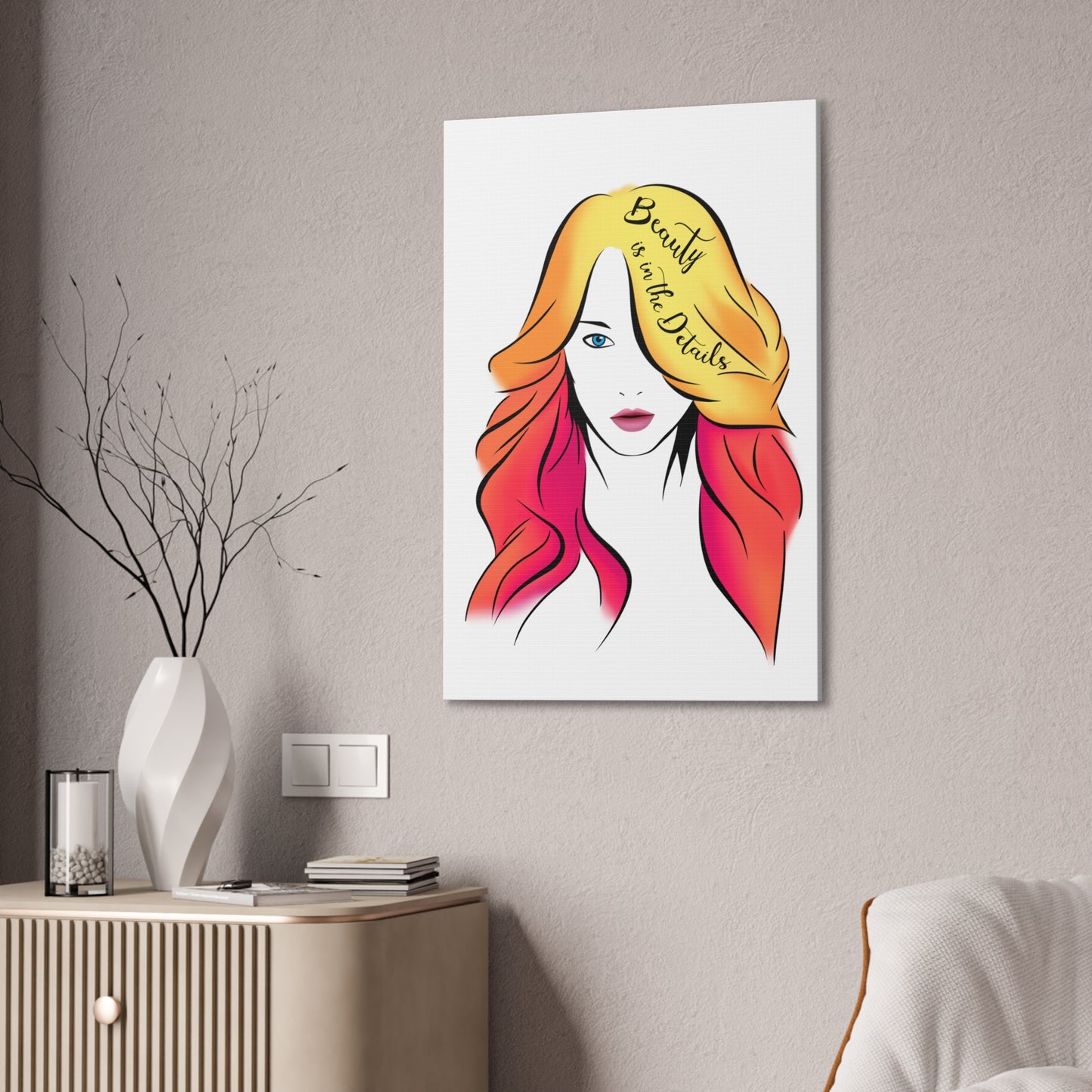 Beauty Is In The Details - Canvas Stretched (0.75")