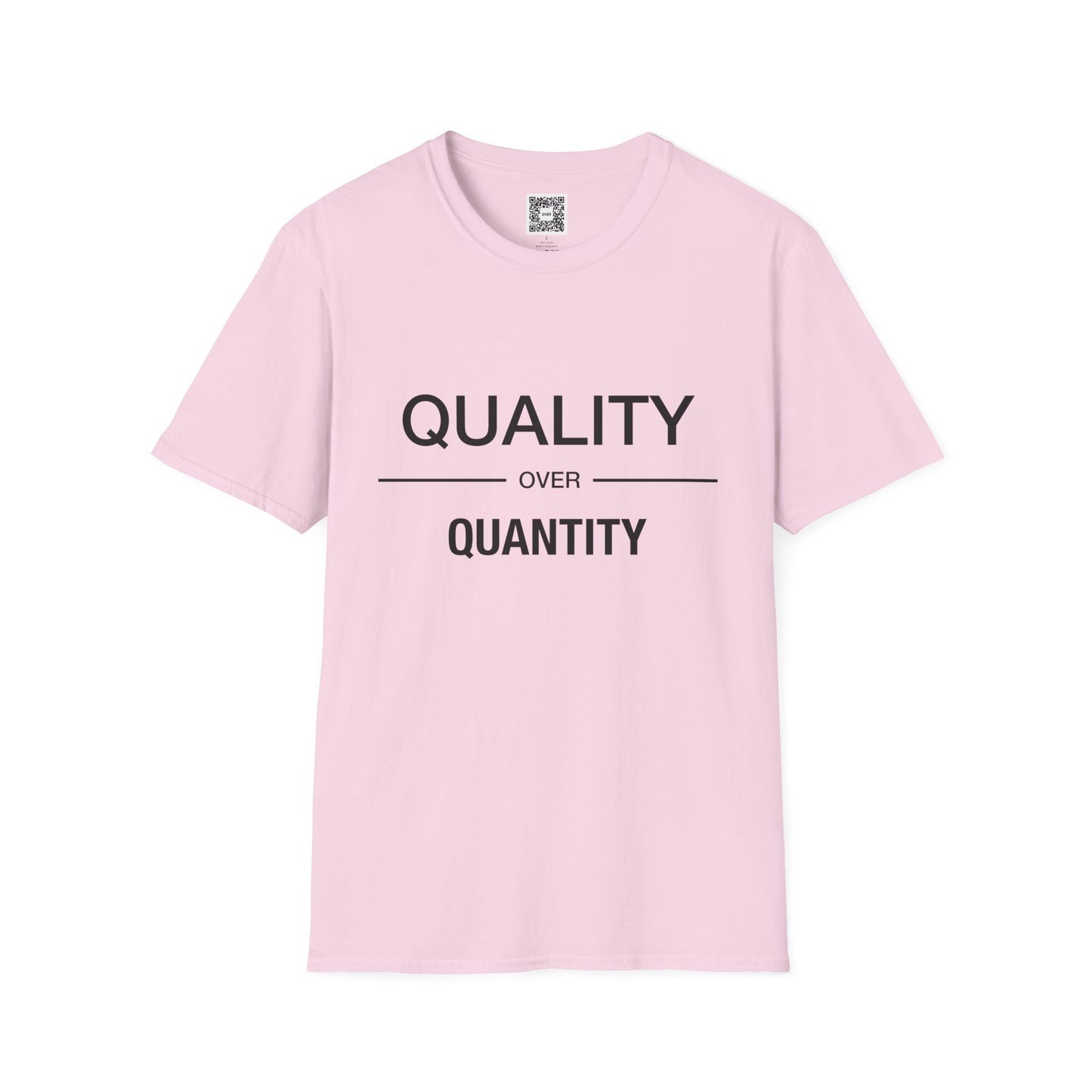 Quality Over Quantity Unisex Softstyle T-Shirt