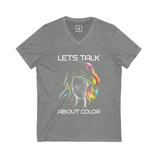 Lets Talk About Color (Men's V-Neck Tee)