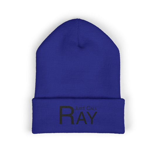 Embroidered 'Ray' Classic Cuffed Beanie — Cozy Winter Hat for Outdoor & Casual Wear