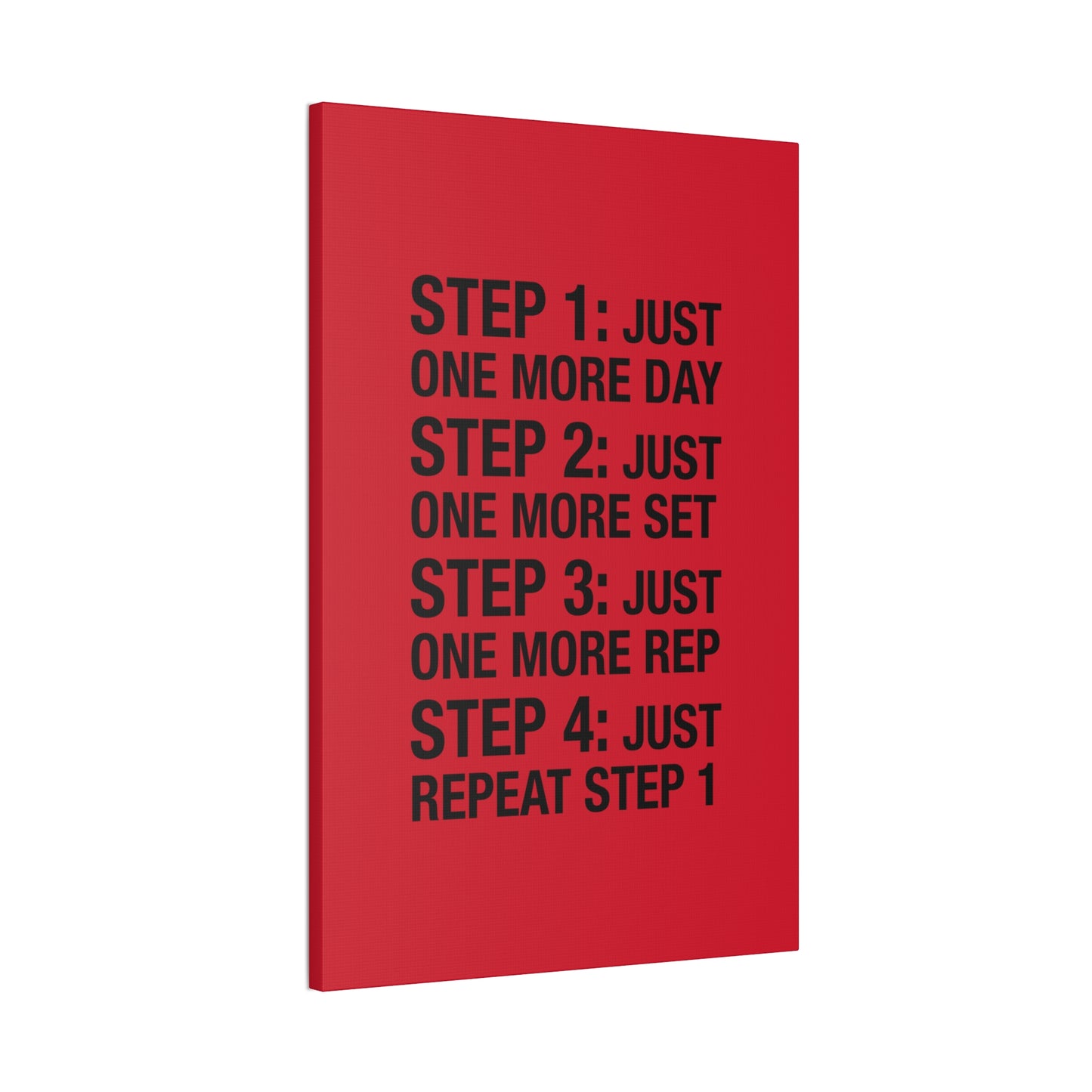 Steps 1 - 4 (Gym Inspiration) - Canvas Stretched (0.75")