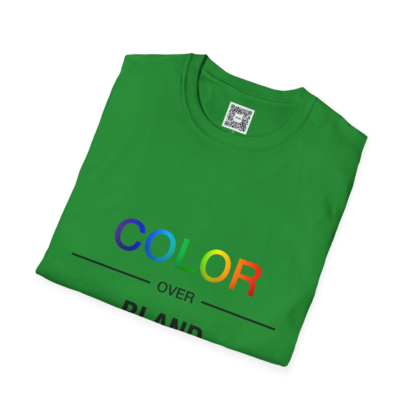 Color Over Bland Unisex Softstyle T-Shirt