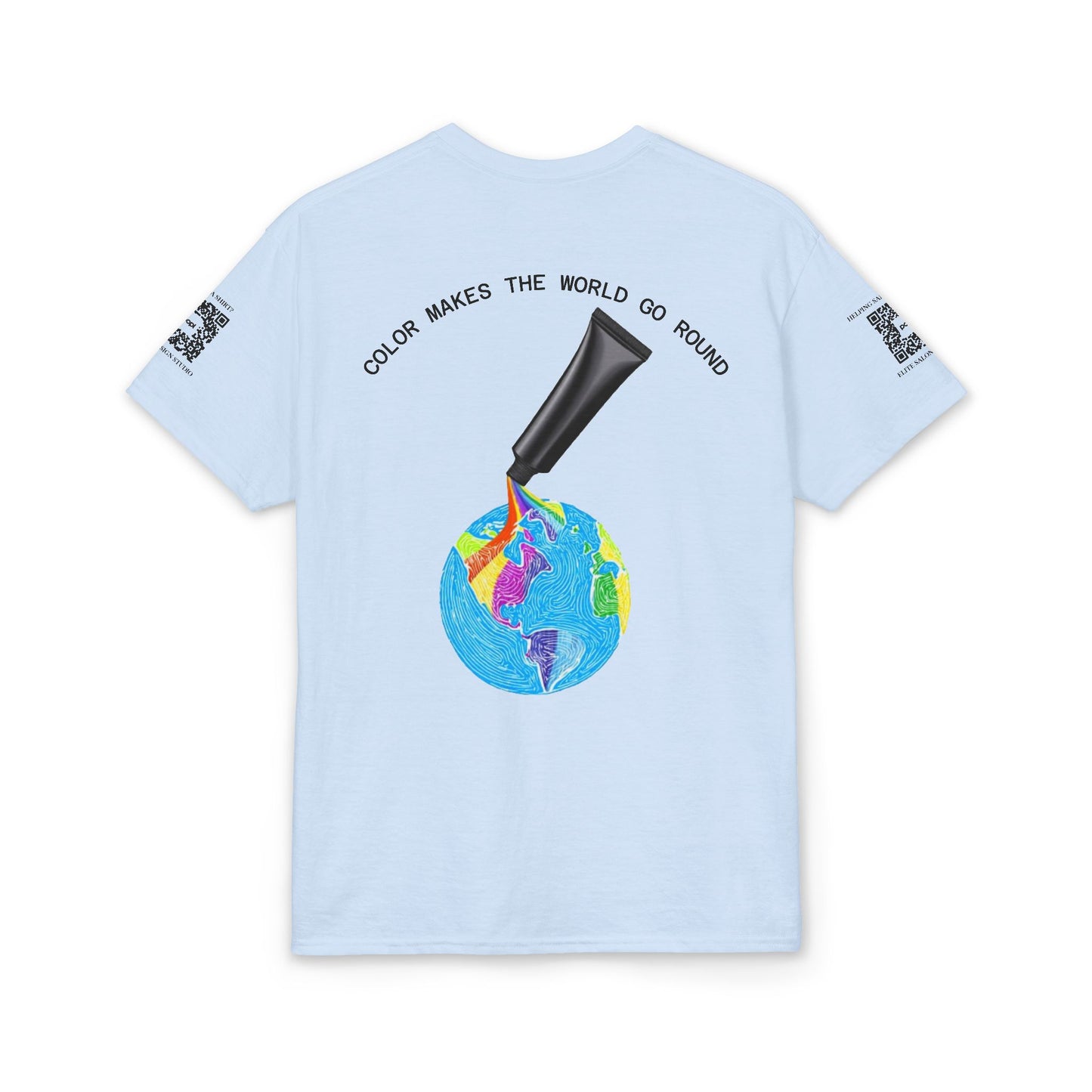 Elite Salon Services (Staff Tee) - Color Makes The World Go Round T-Shirt (Colorway 1)