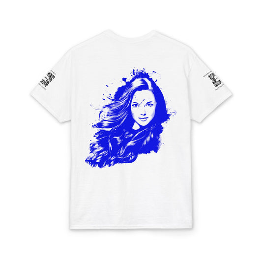 Elite Salon Services (Staff Tee) - Lady In Blue T-Shirt (Colorway 1)