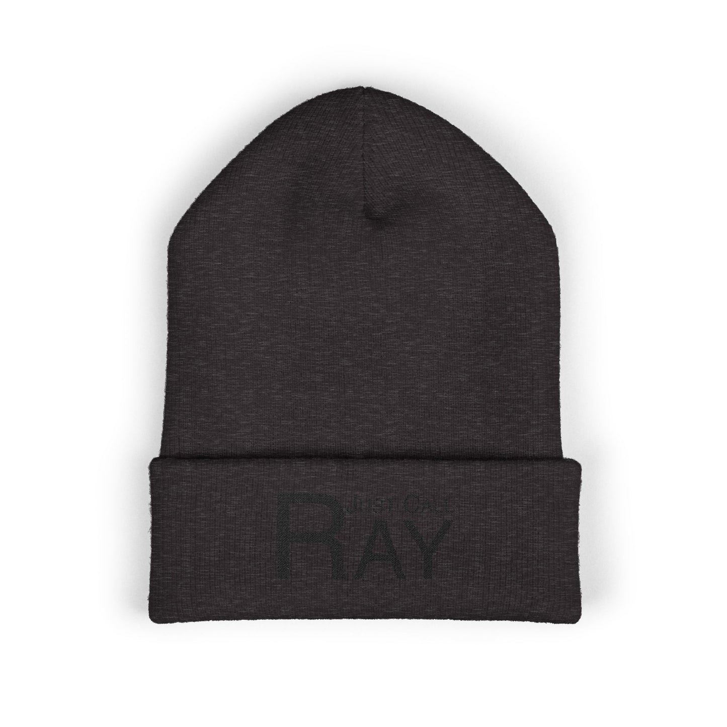 Embroidered 'Ray' Classic Cuffed Beanie — Cozy Winter Hat for Outdoor & Casual Wear