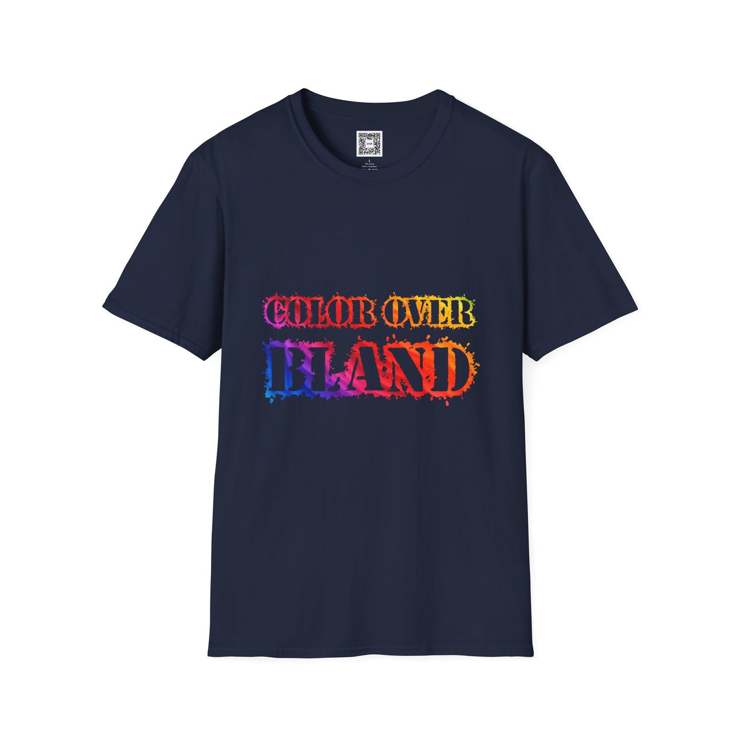 Color Over Bland (Colorway 2) - Unisex Soft Style Tee