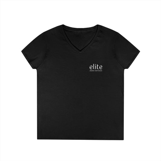 Elite Salon Services Custom (Women's V-Neck Tee 1)