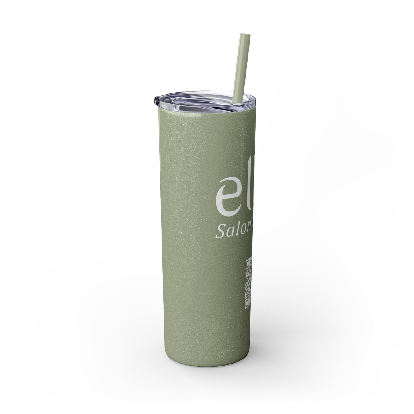 Elite Salon Services Custom Skinny Tumbler With Straw (20oz)