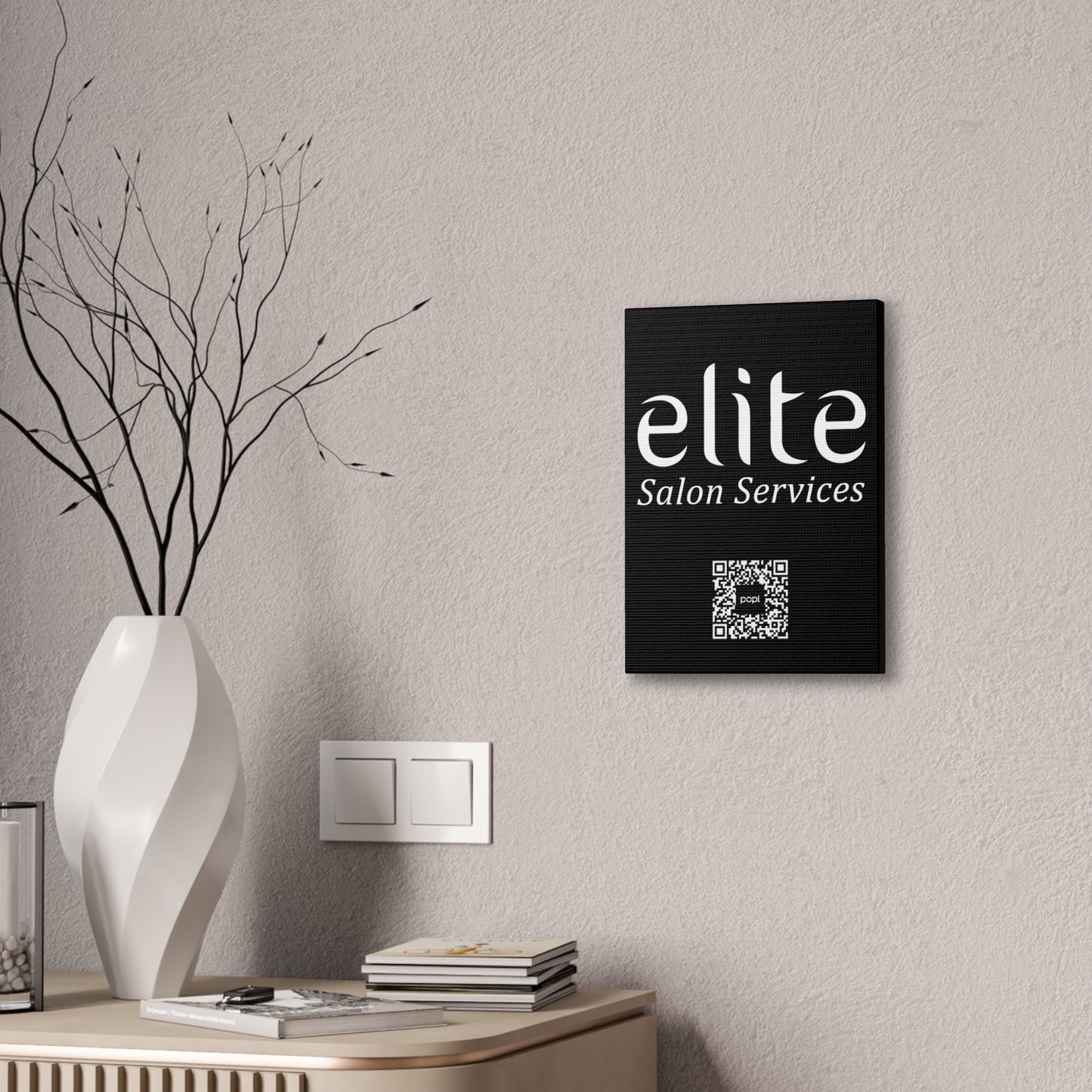 Elite Salon Services Custom - Canvas Stretched (0.75")